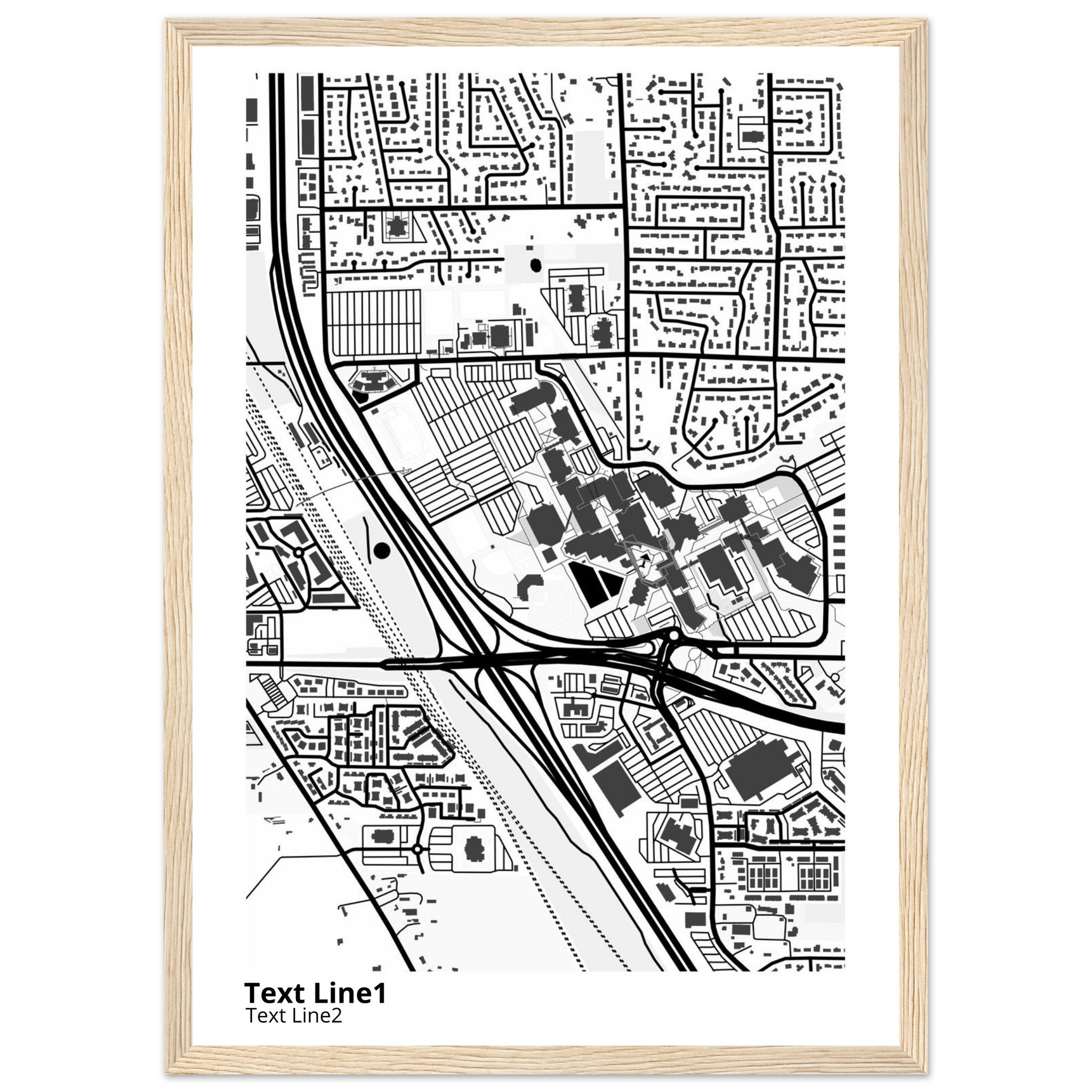 Utah Valley University Campus Map Poster | Graduation Gift - Ink And Atlas