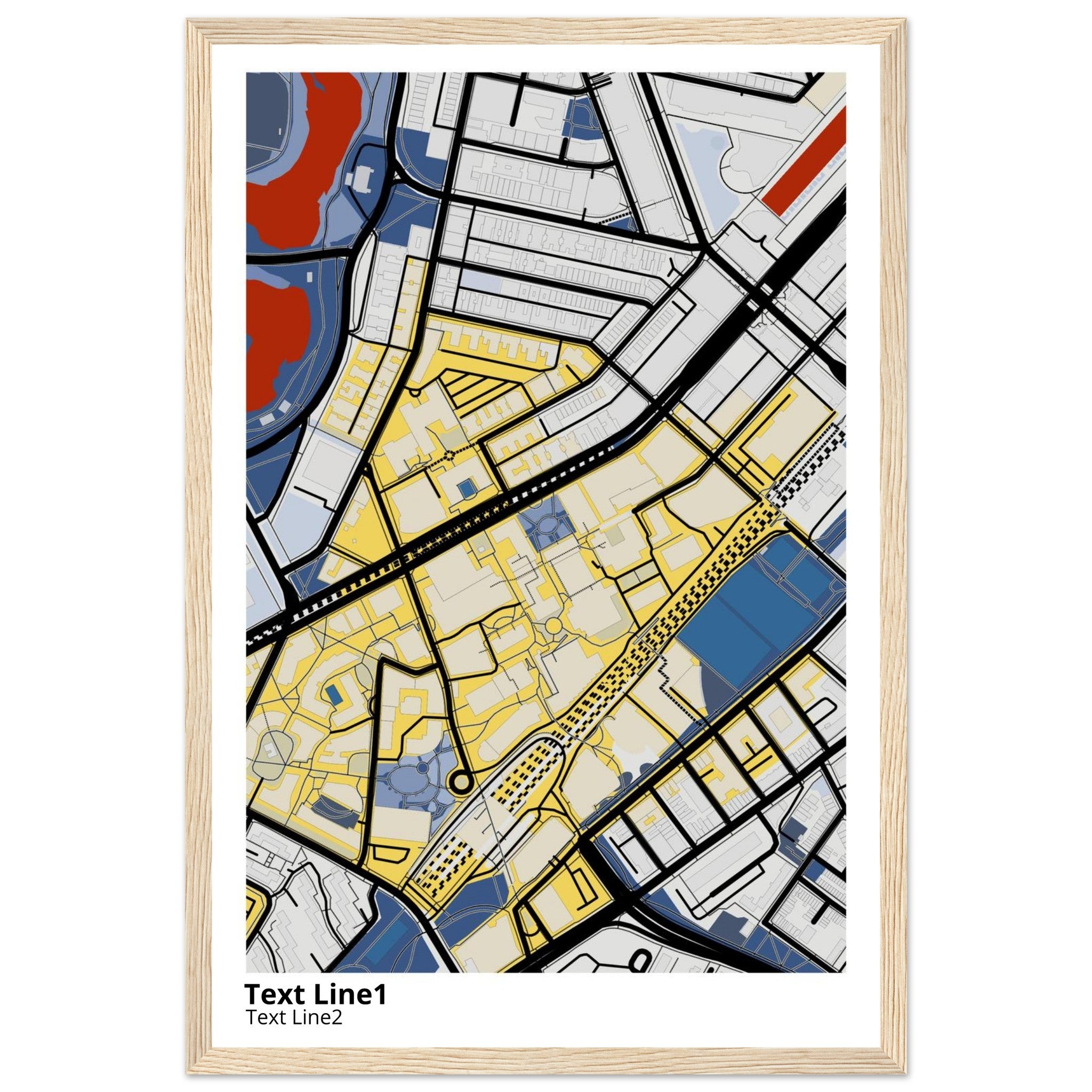 northeastern university campus map poster