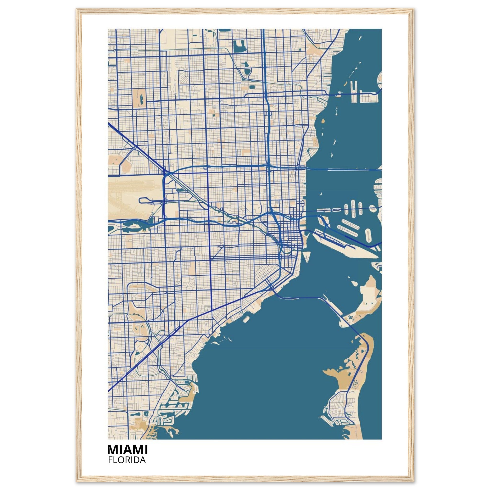 miami modern city map