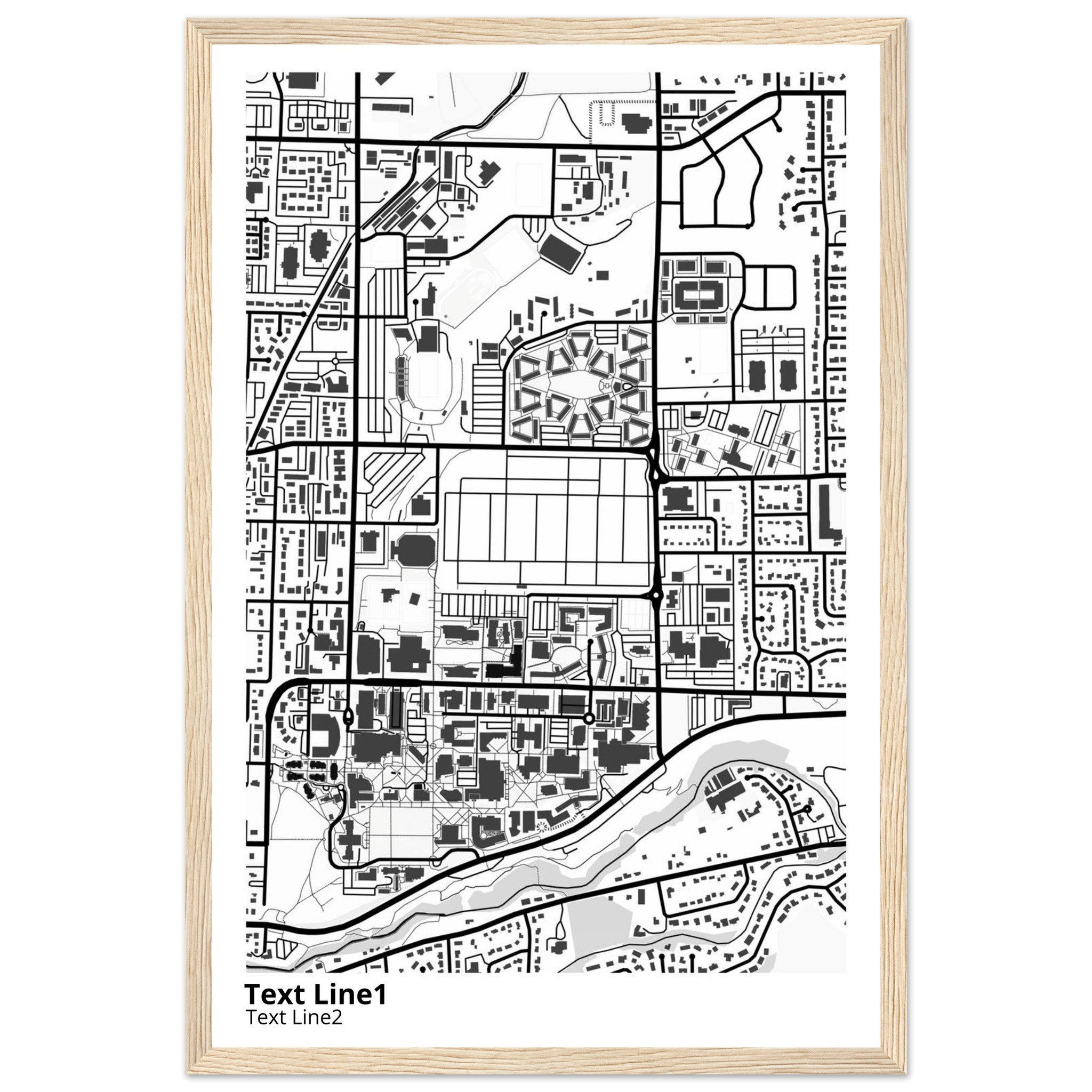 Utah State University Campus Map Poster | Graduation Gift - Ink And Atlas