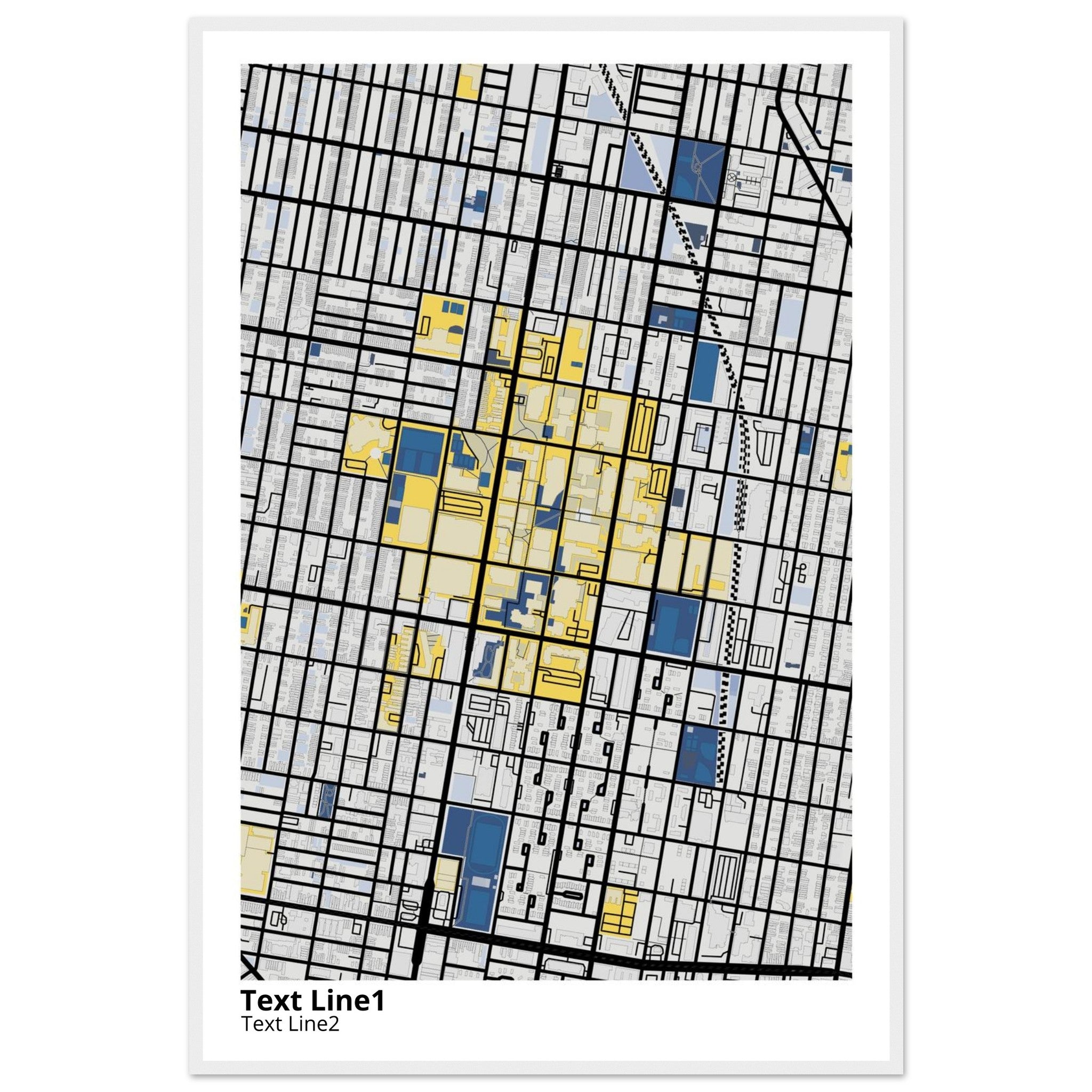 Temple University Pennsylvania Campus Map Poster | Graduation Gift - Ink And Atlas