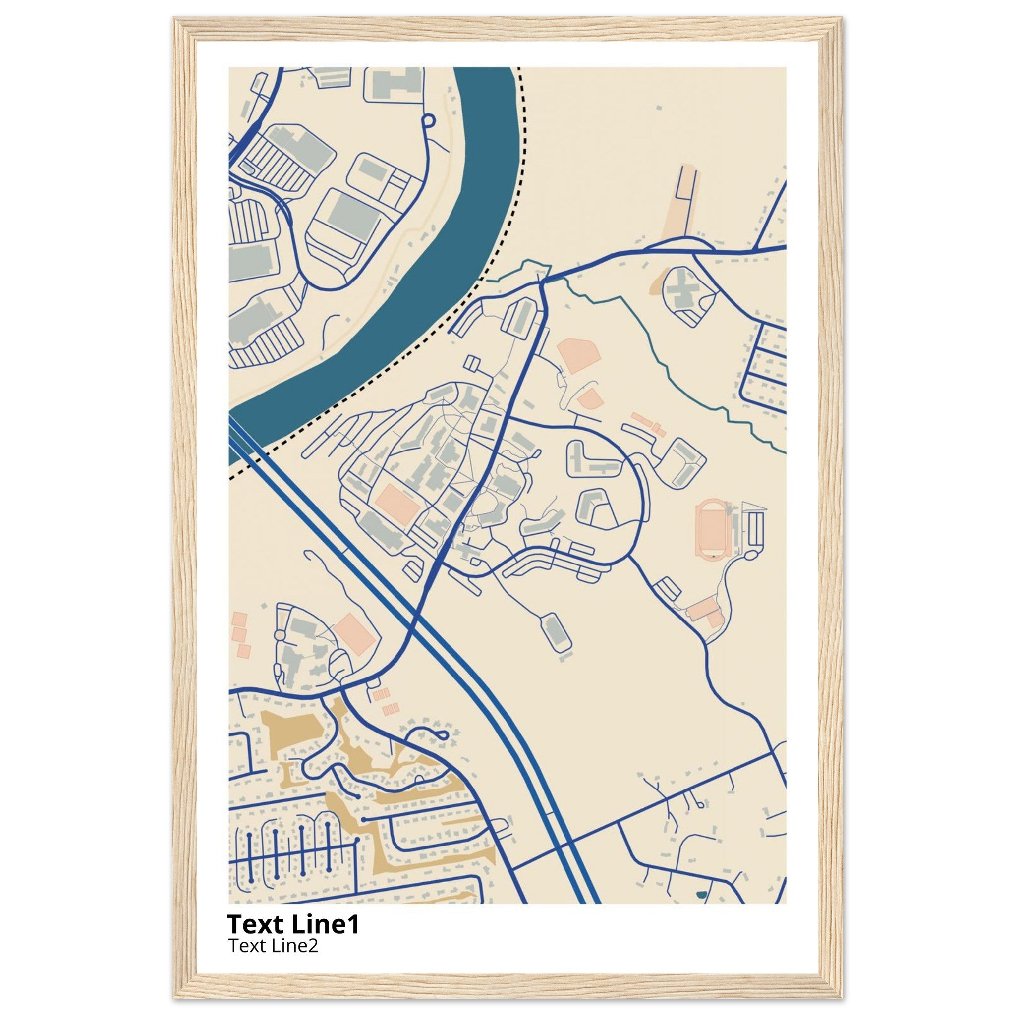 southern new hampshire university campus map poster