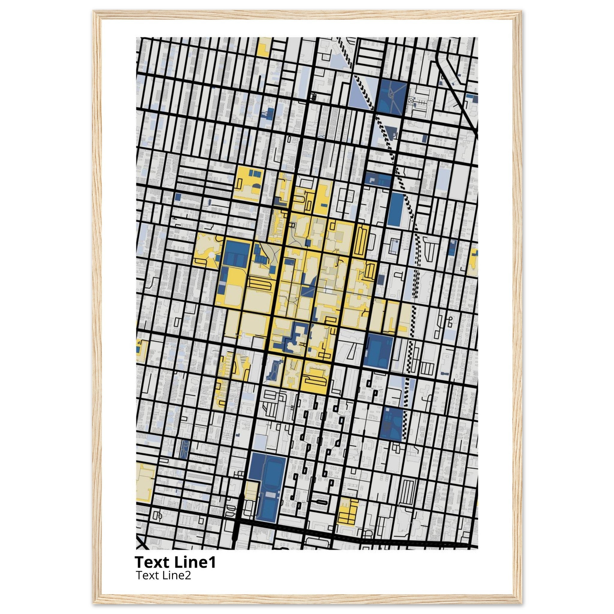 Temple University Pennsylvania Campus Map Poster | Graduation Gift - Ink And Atlas