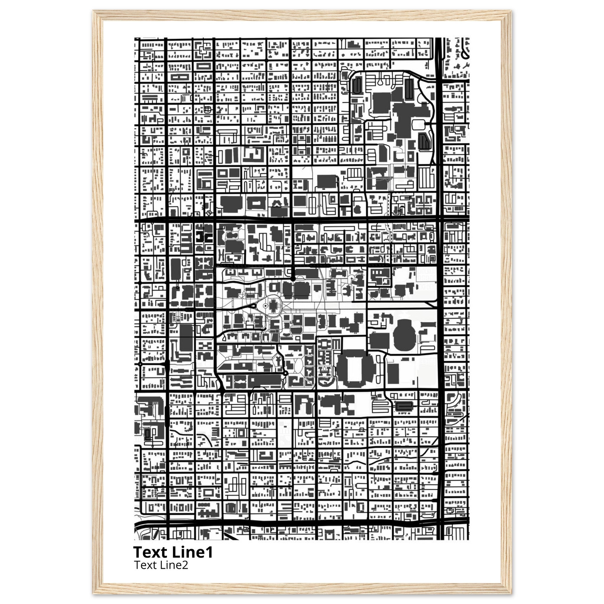 university of arizona campus map poster
