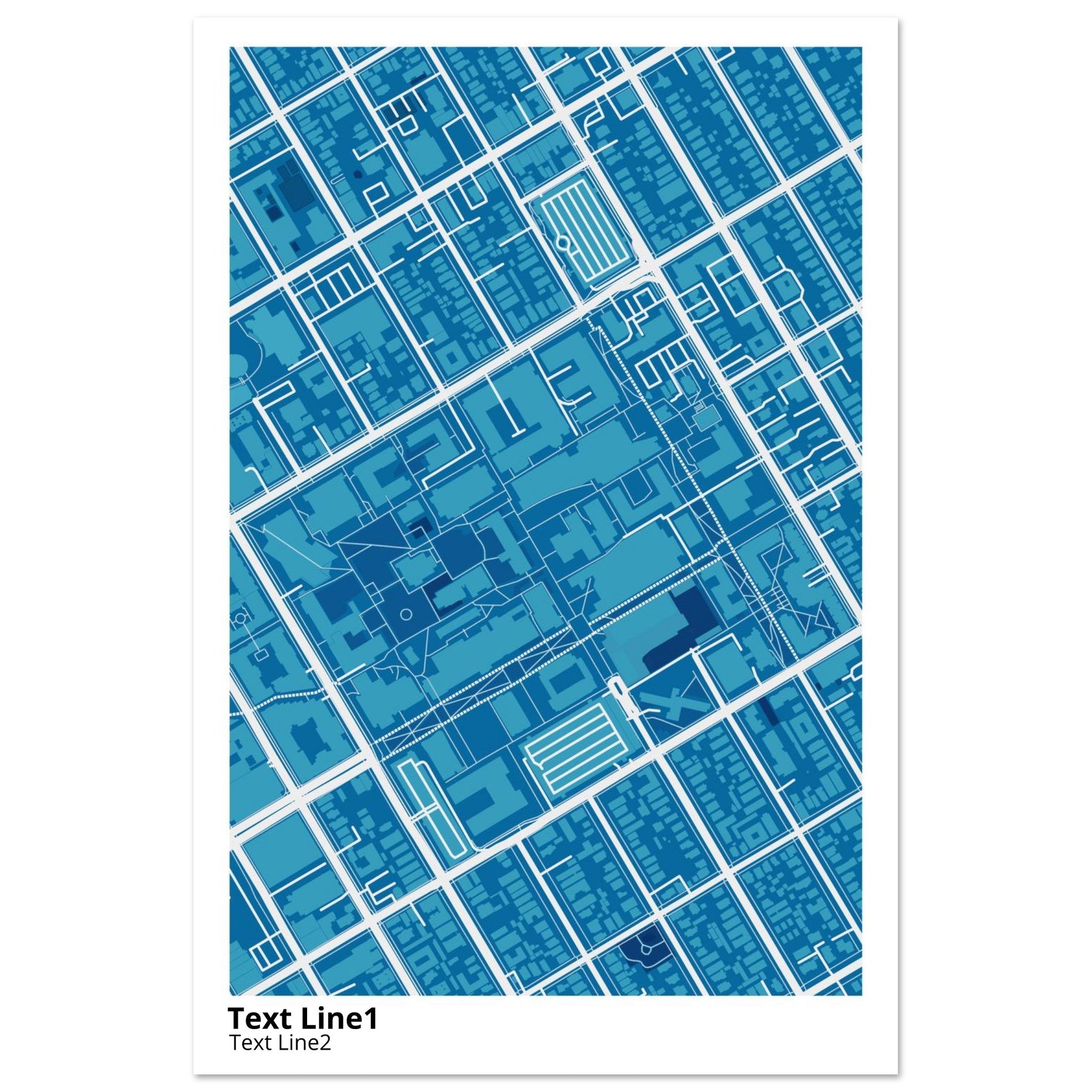 san jose state university campus map poster