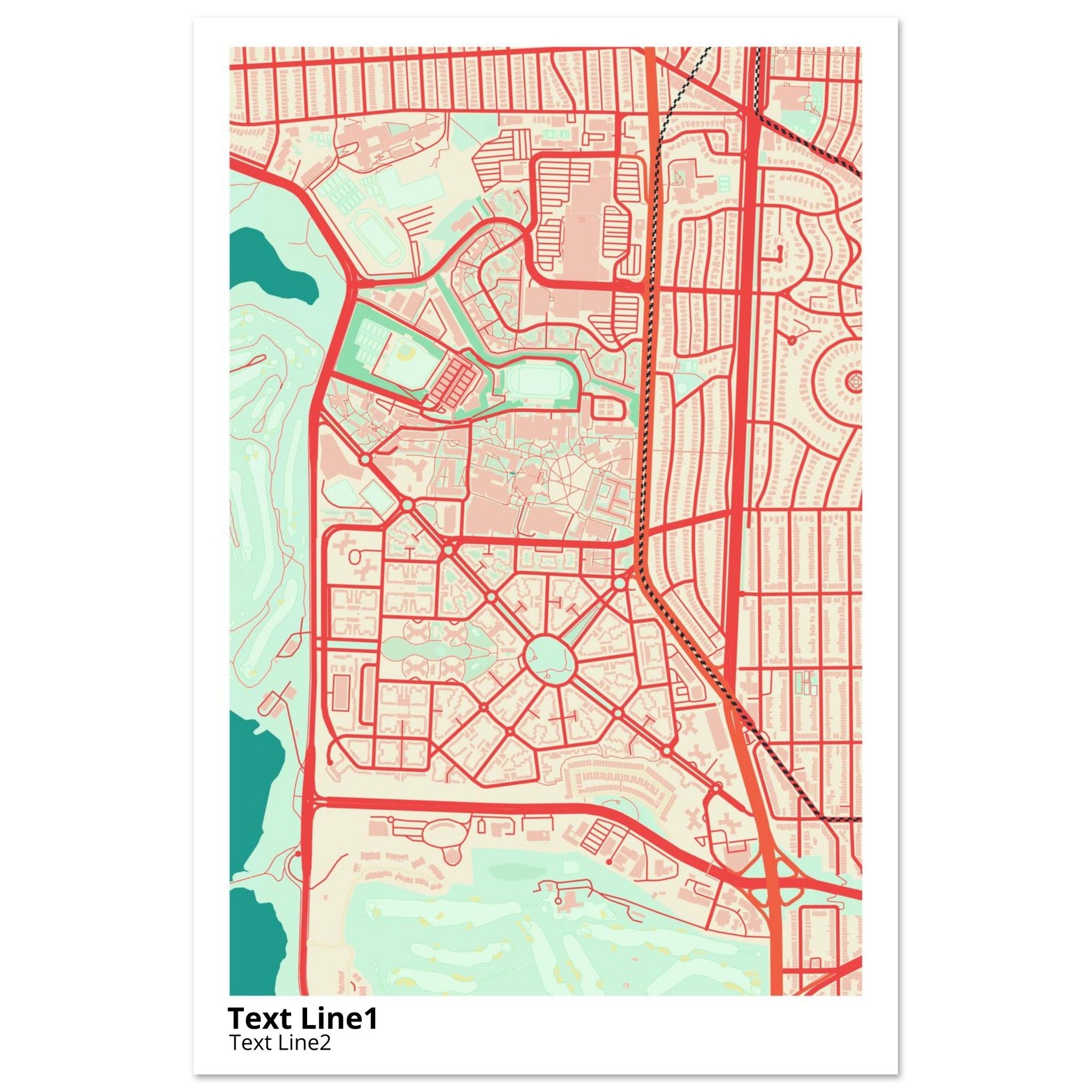 san francisco state university campus map poster
