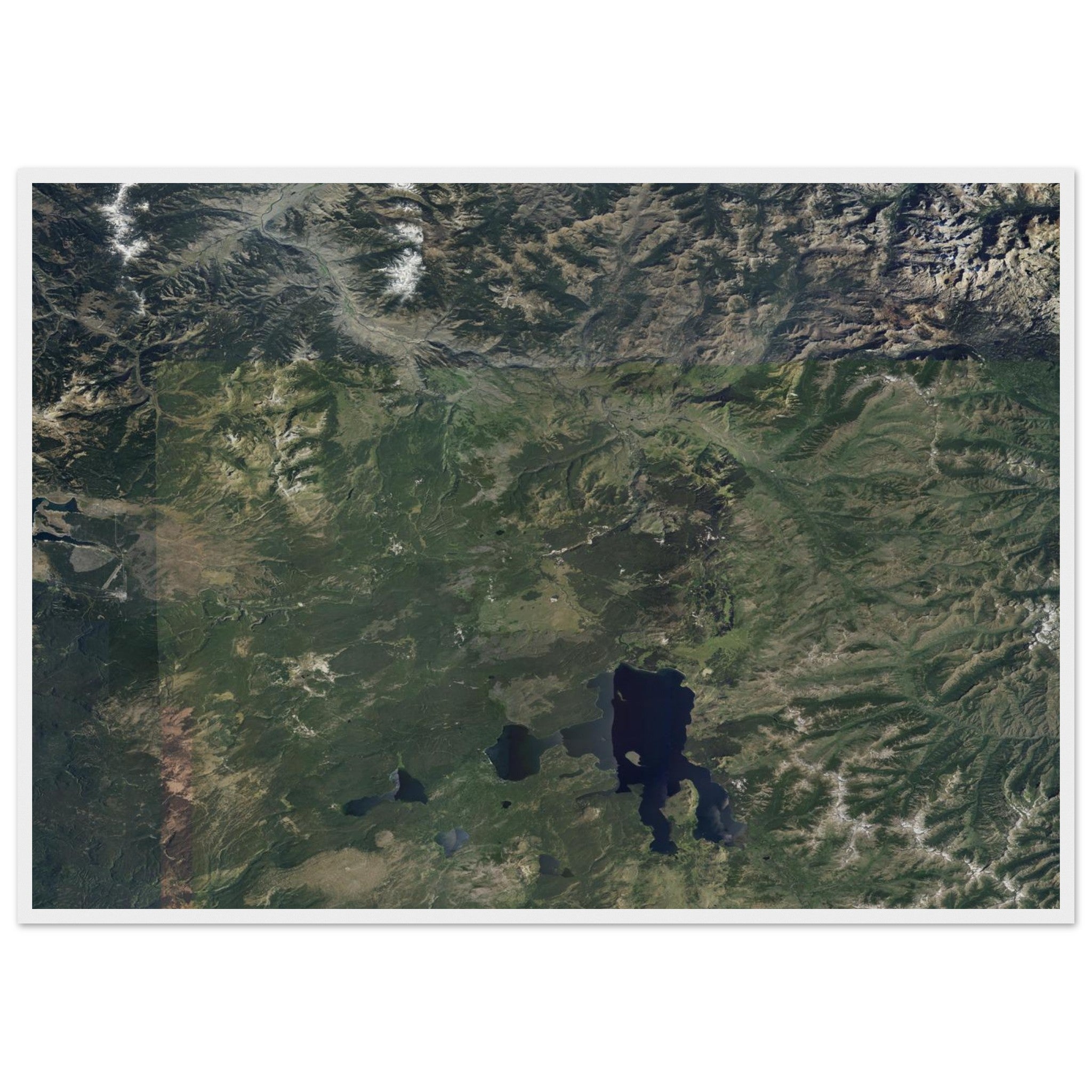 Yellowstone National Park Natural Earth Print - Ink And Atlas