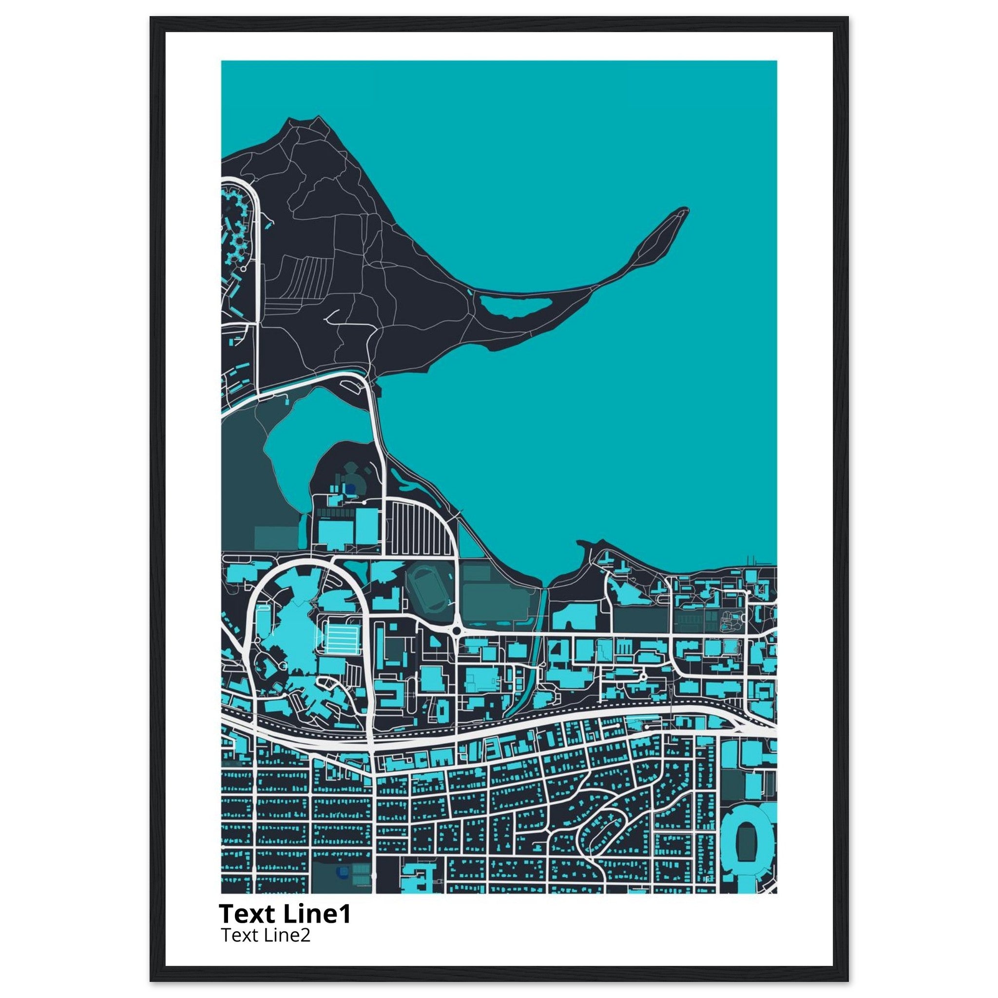 University of Wisconsin (Madison) Campus Map Poster | Graduation Gift - Ink And Atlas