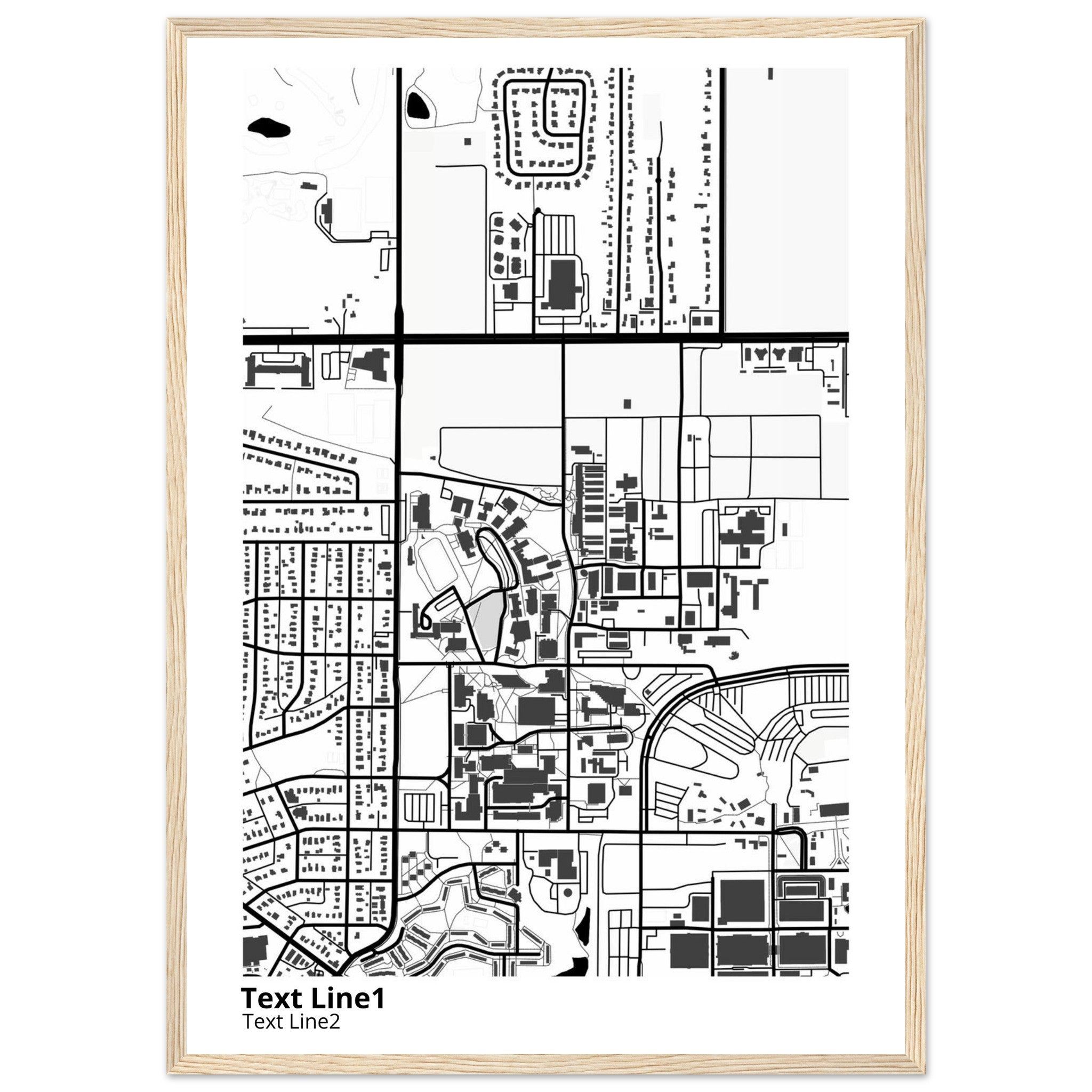 university of minnesota twin cities campus map poster