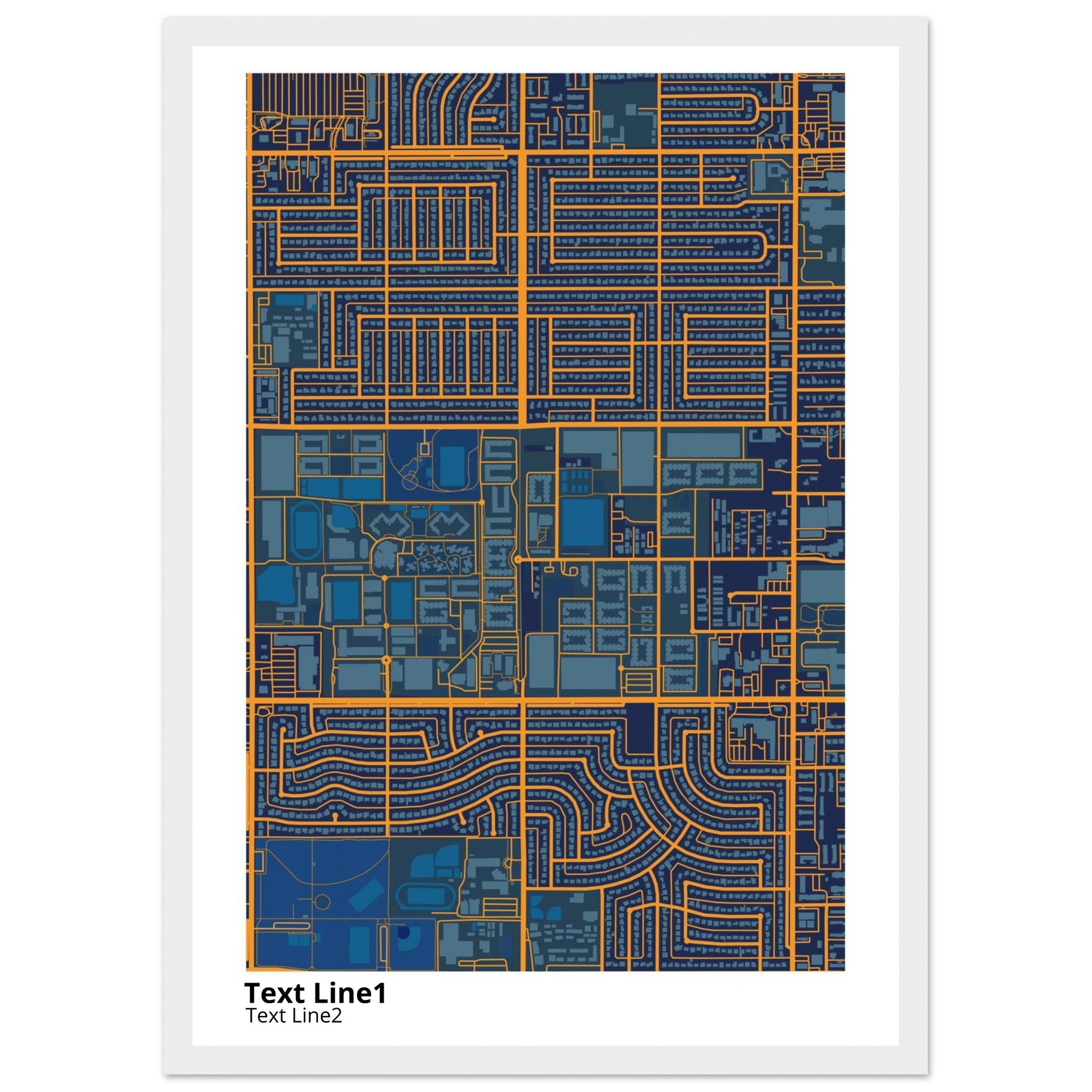 grand canyon university campus map poster