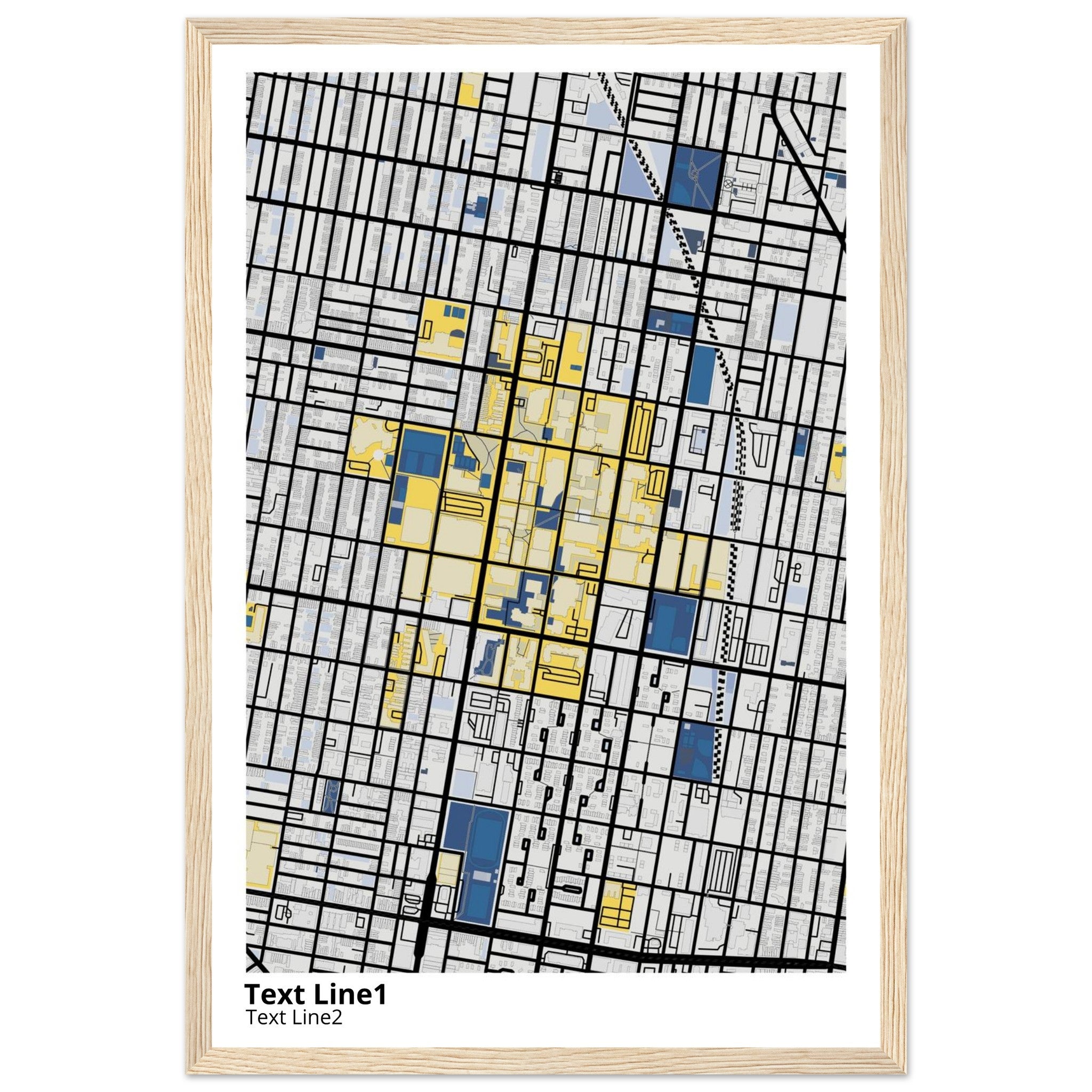 Temple University Pennsylvania Campus Map Poster | Graduation Gift - Ink And Atlas