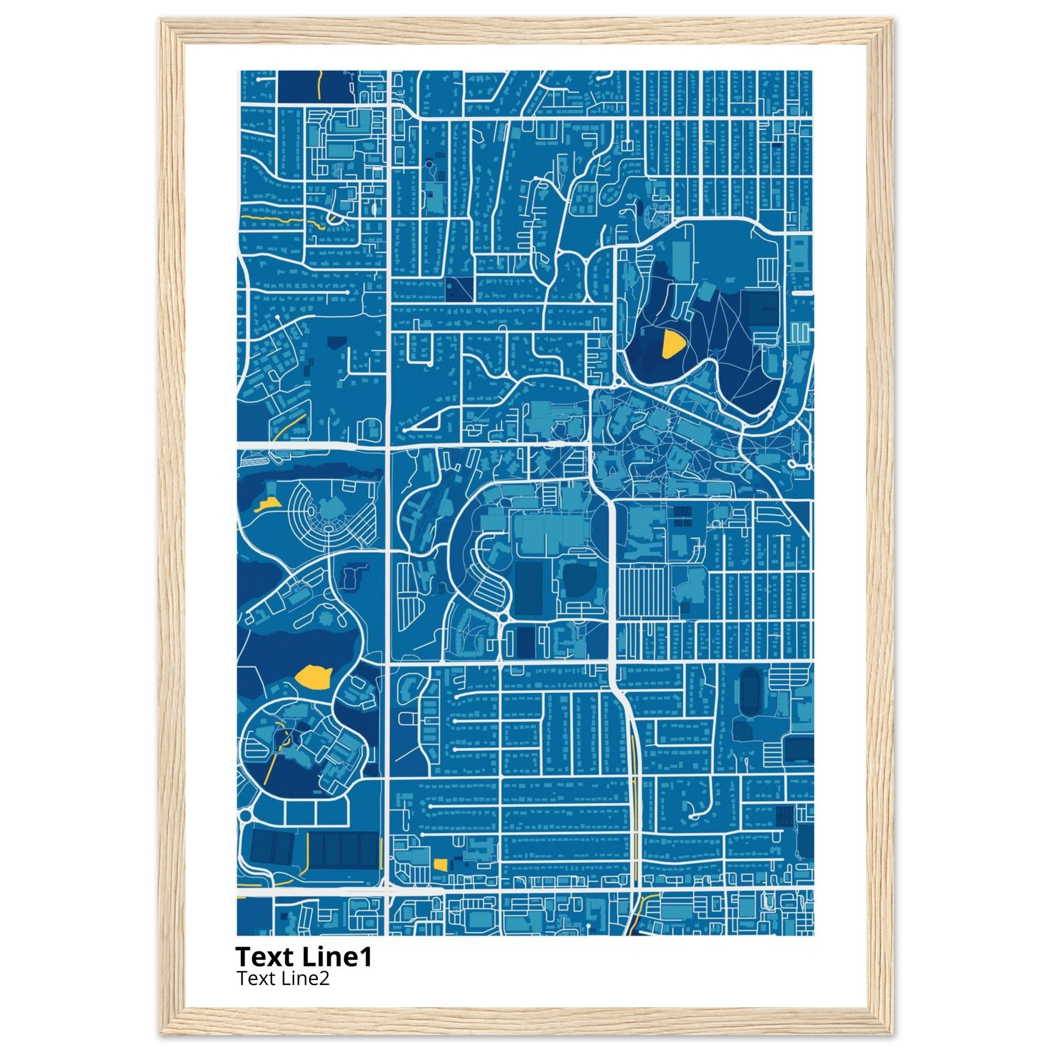 university of kansas campus map poster