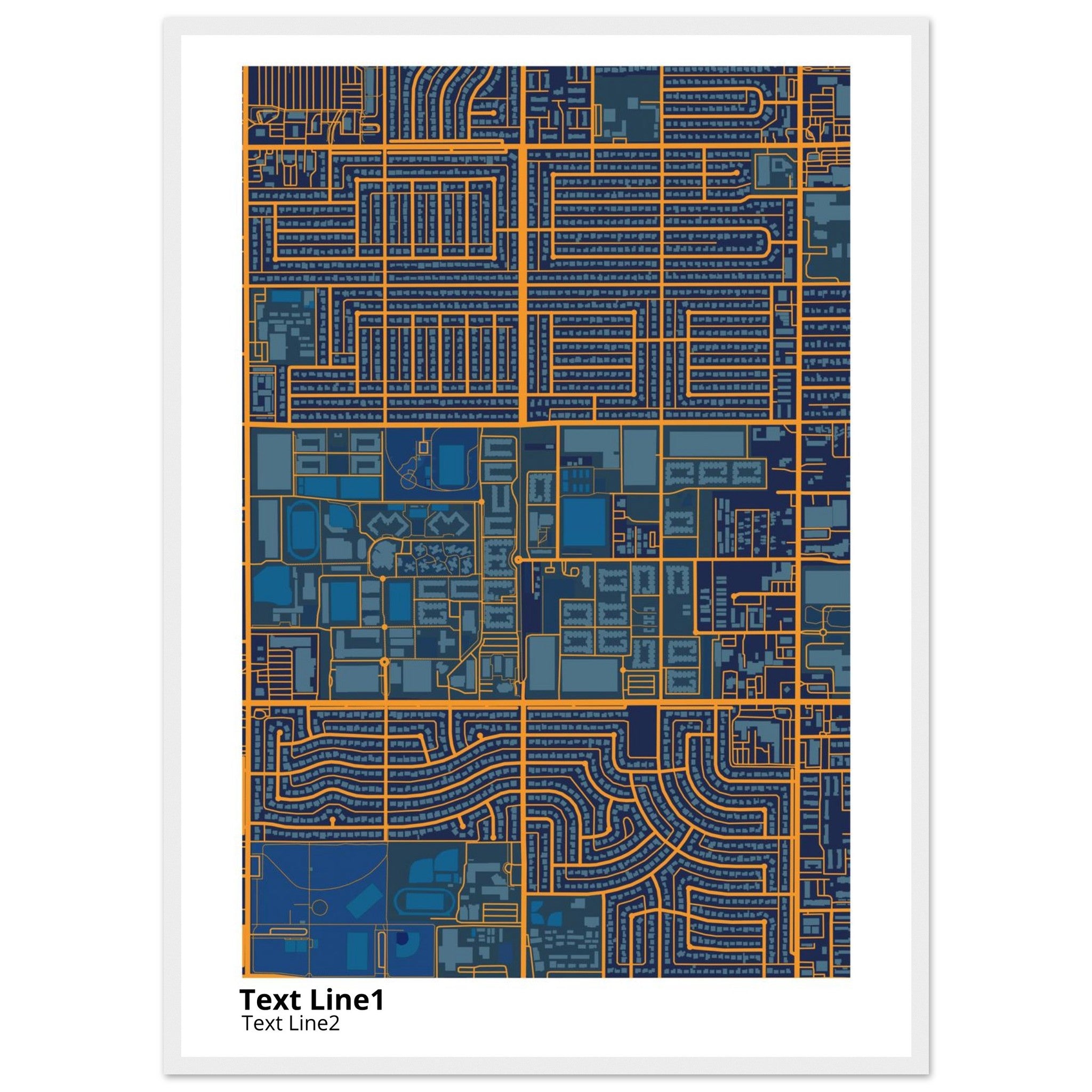 grand canyon university campus map poster