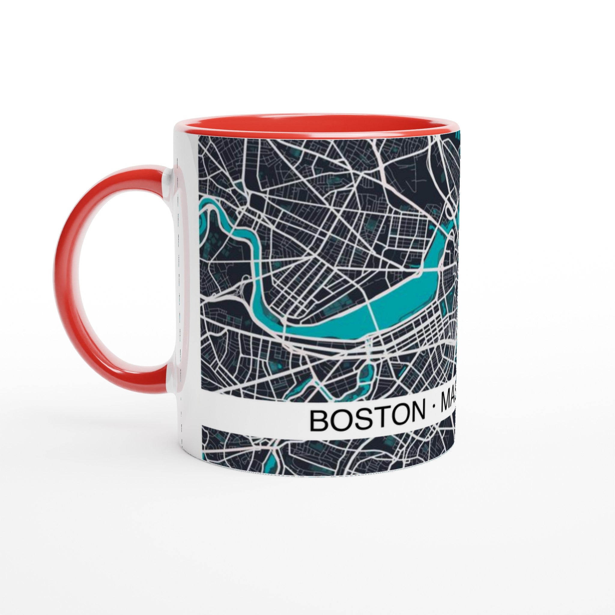 Boston Modern City Map Mug (11oz) - Ink And Atlas