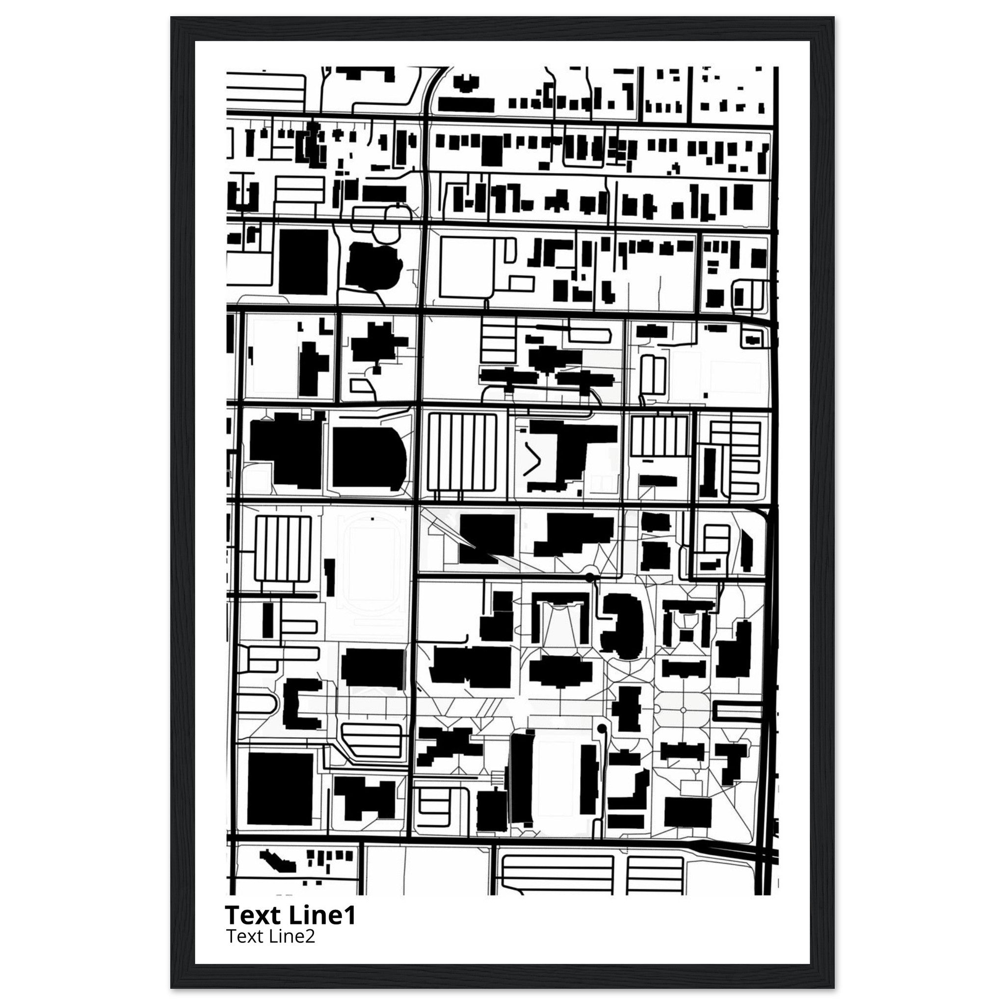 missouri state university springfield campus map poster
