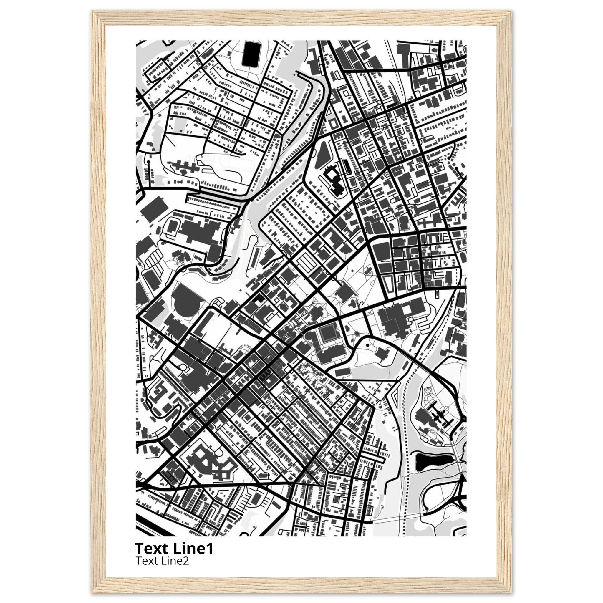 University of Pittsburgh Pennsylvania Campus Map Poster | Alumni Gift - Ink And Atlas