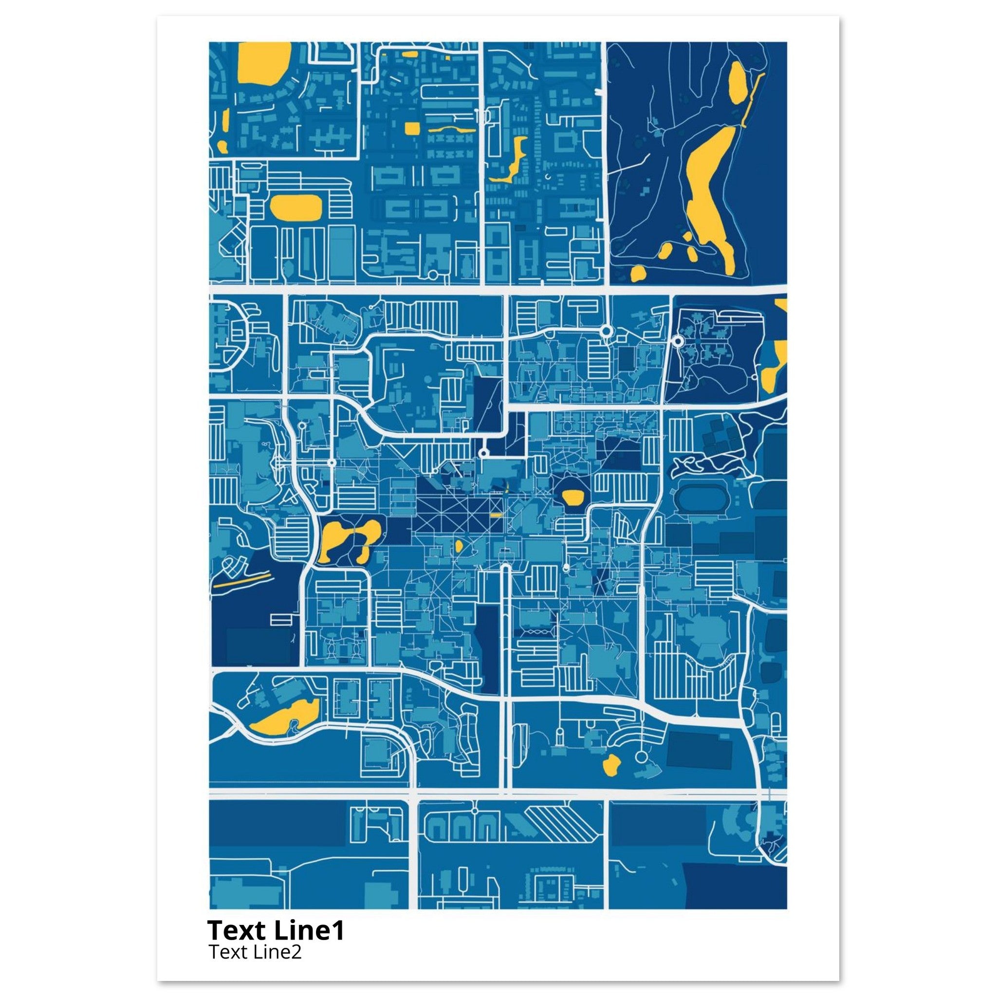 university of south florida campus map poster