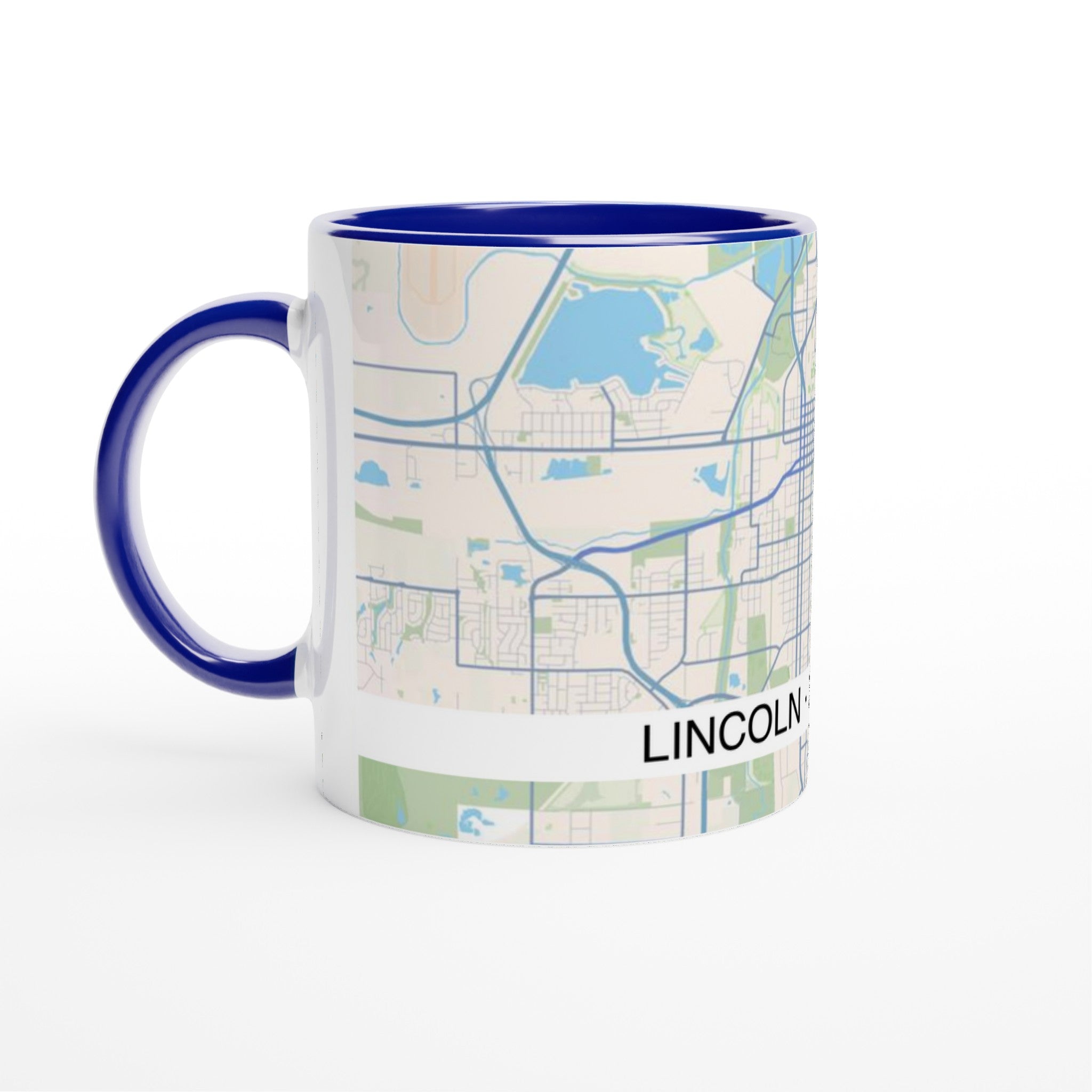 Lincoln Modern City Map Mug (11oz) - Ink And Atlas