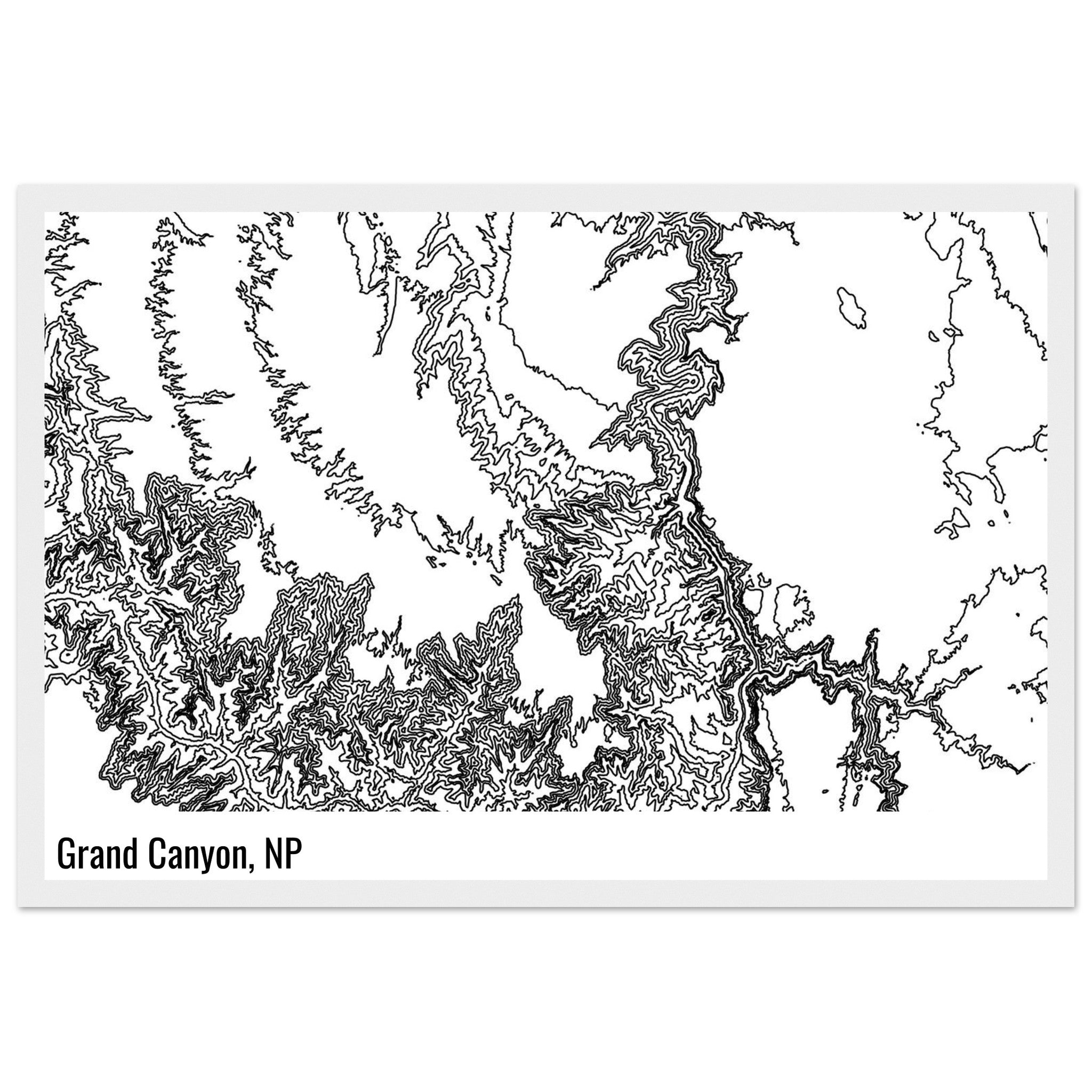 Custom Contours Print - Ink And Atlas