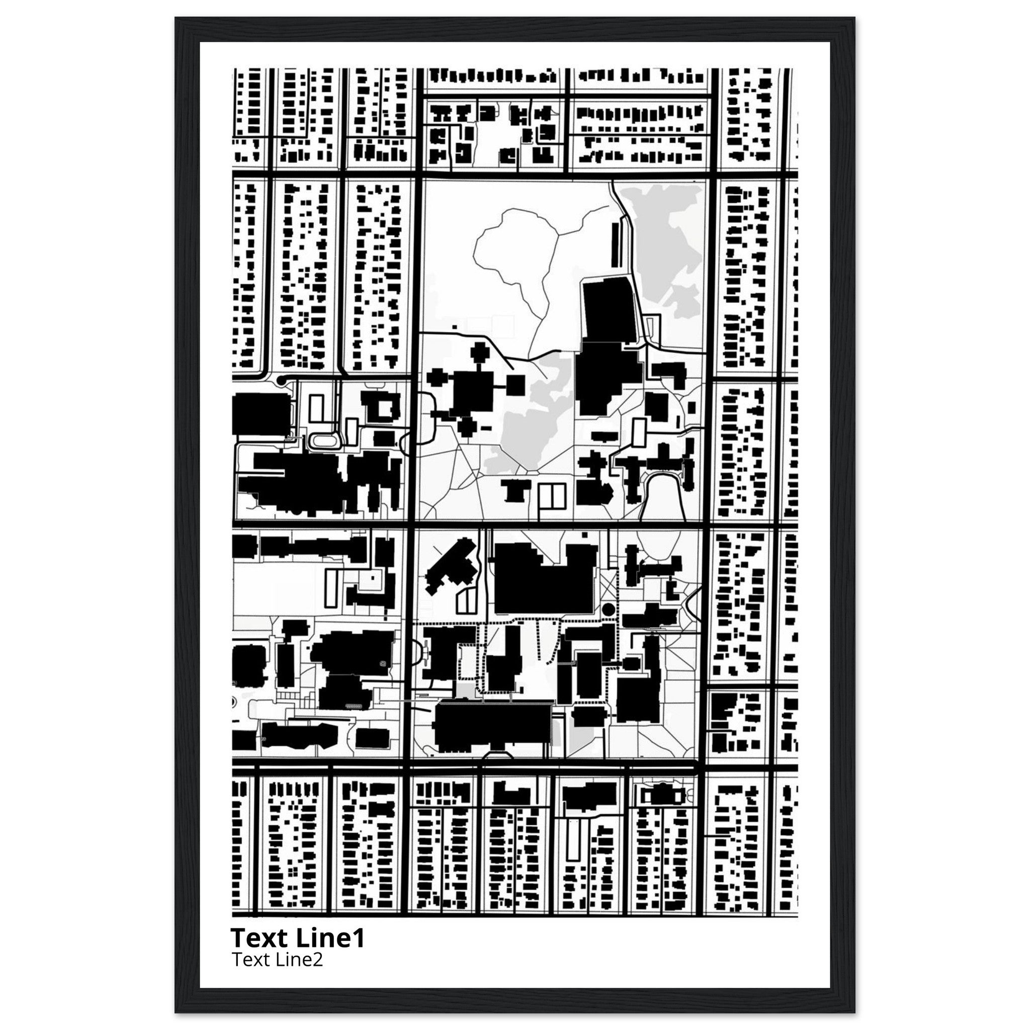 University of Wisconsin (Milwaukee) Campus Map Poster | Alumni Gift - Ink And Atlas