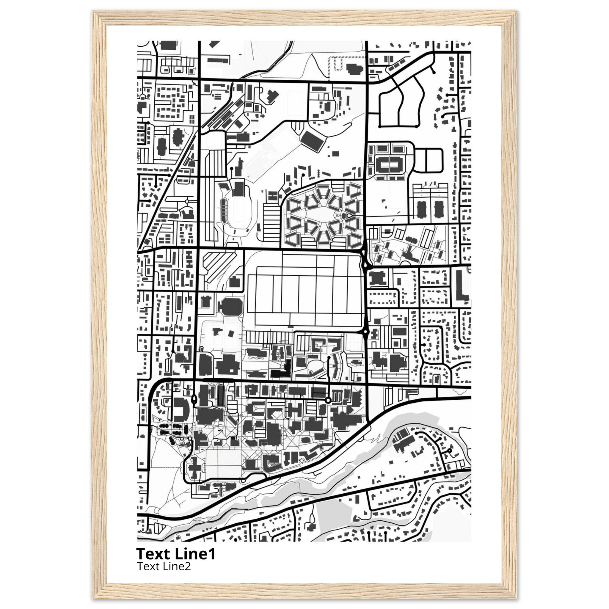 Utah State University Campus Map Poster | Graduation Gift - Ink And Atlas