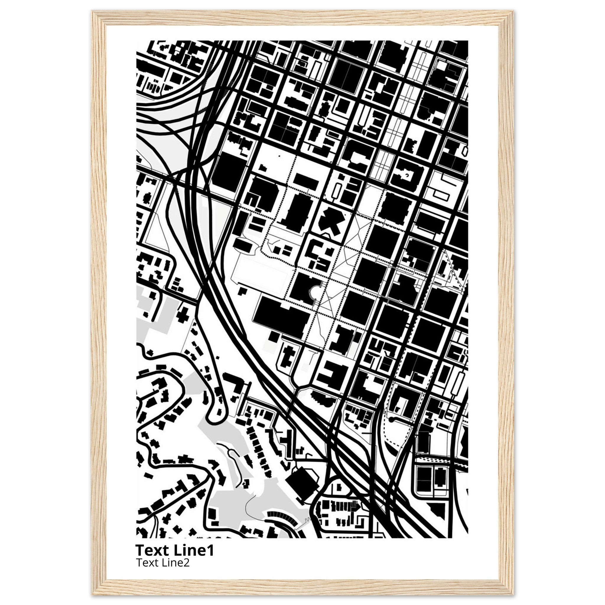 Portland State University Campus Map Poster | Graduation Gift - Ink And Atlas