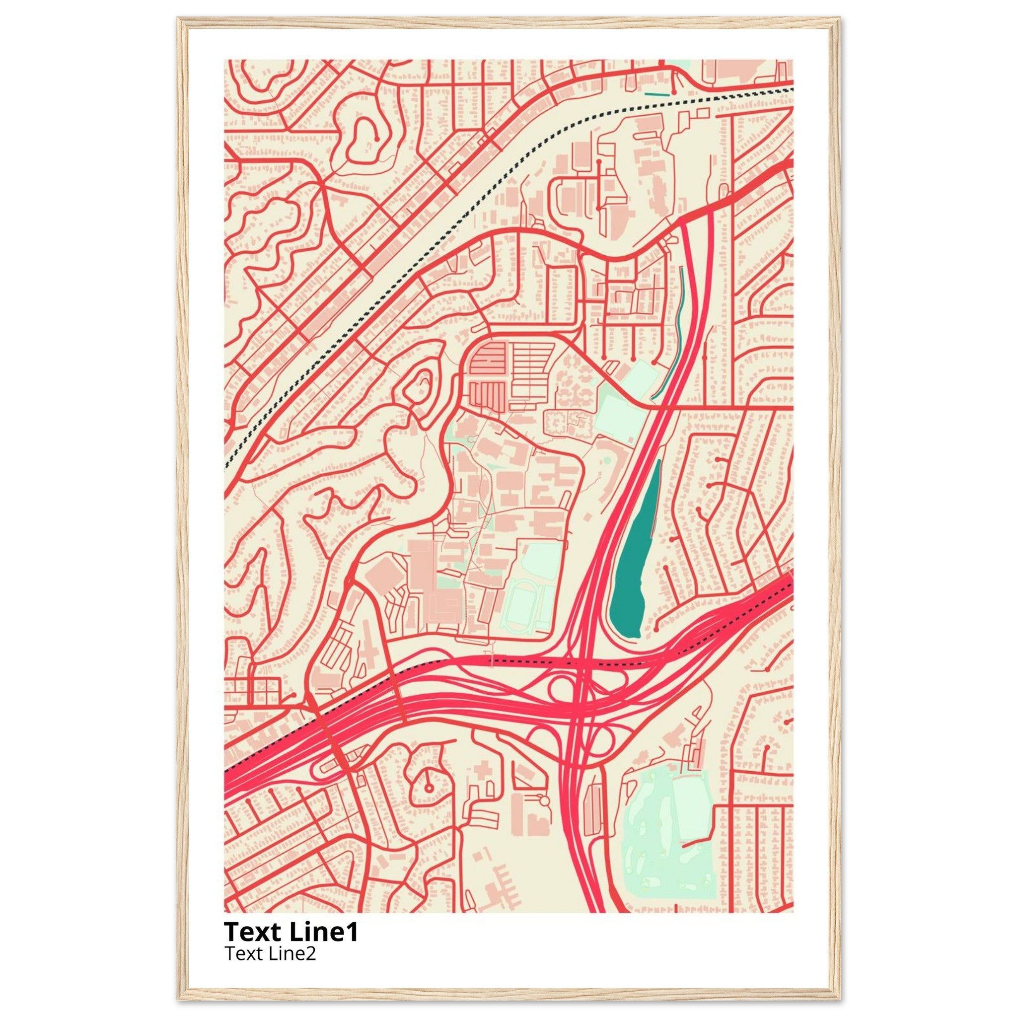 california state university los angeles campus map poster