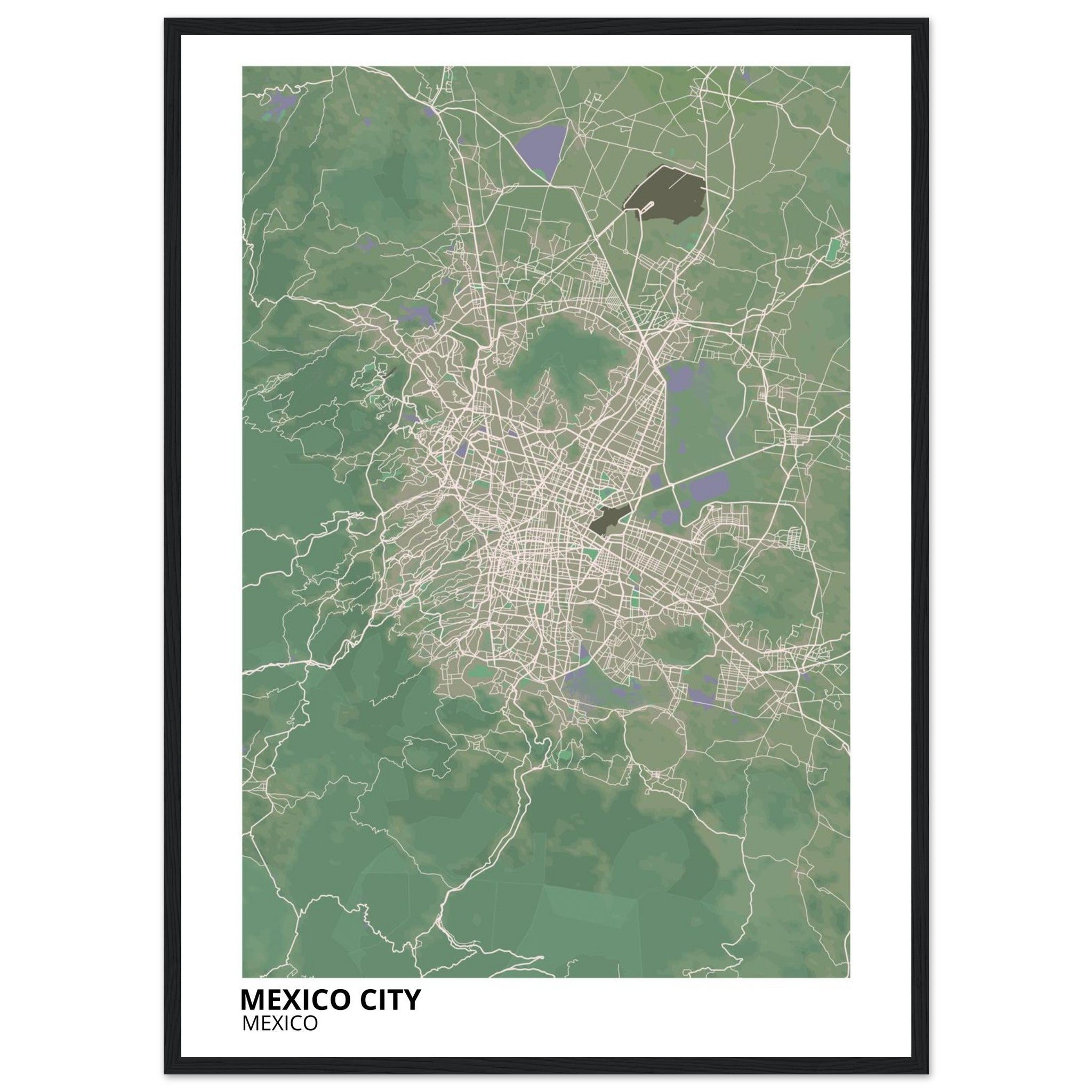 Mexico City Mexico City Map Poster | Custom Map Art Print - Ink And Atlas