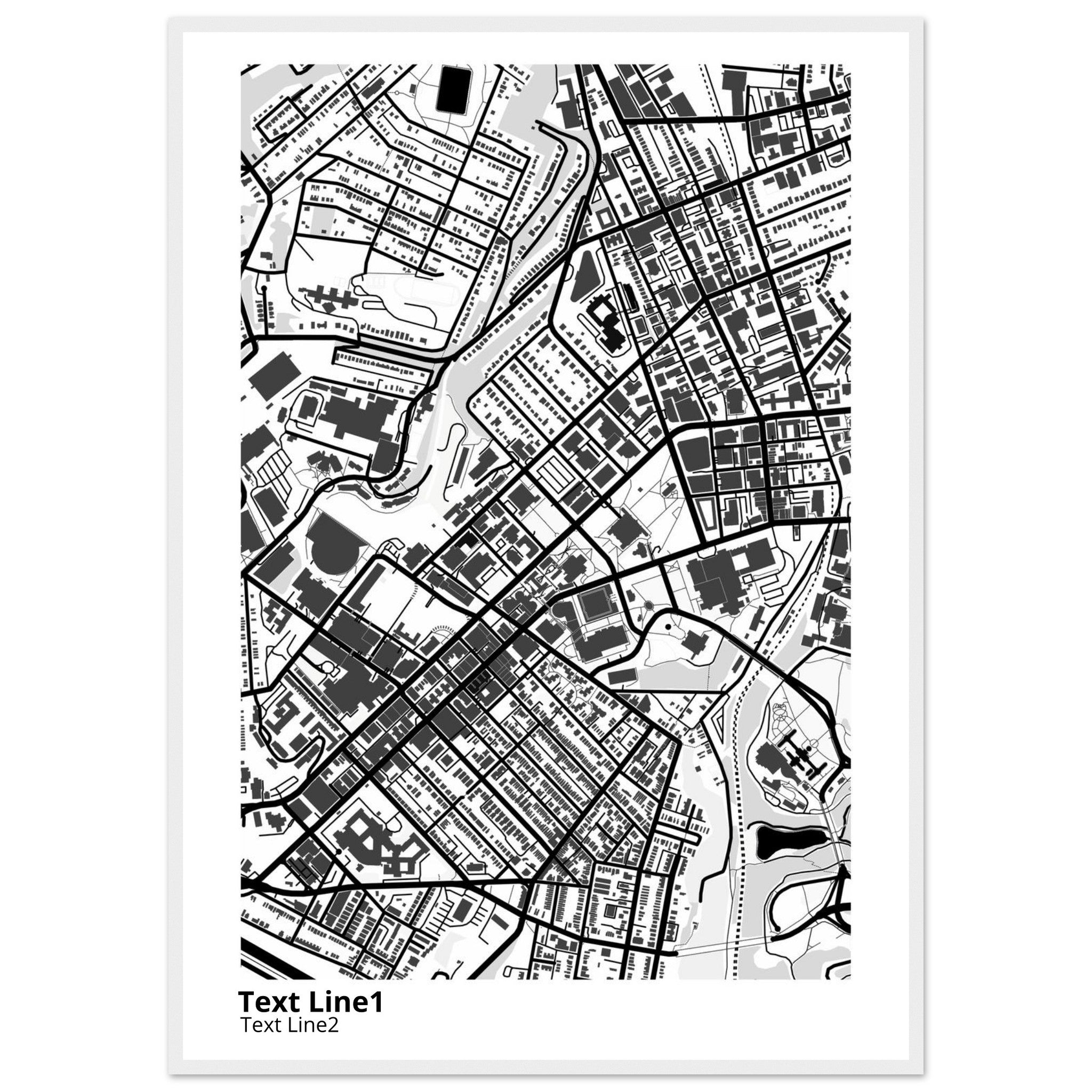 University of Pittsburgh Pennsylvania Campus Map Poster | Alumni Gift - Ink And Atlas