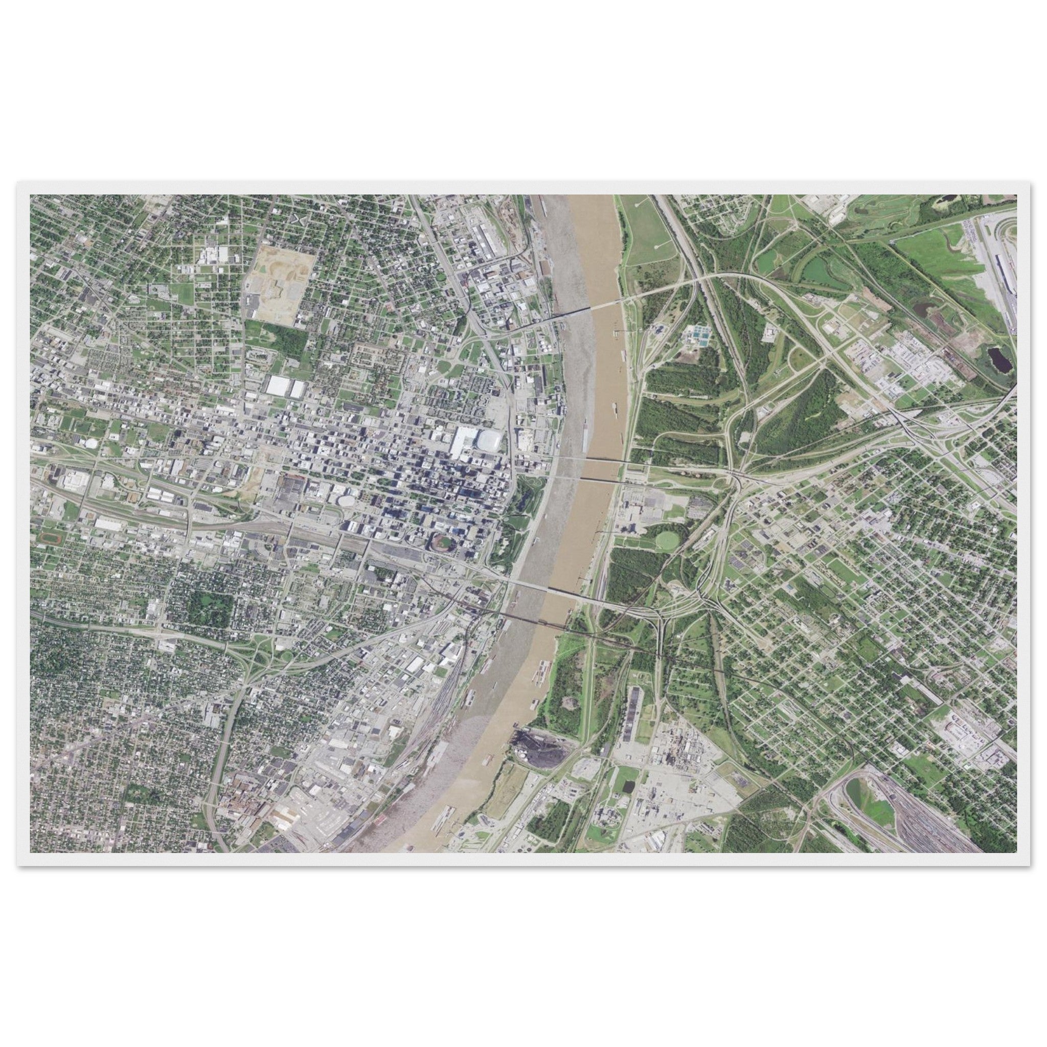 Gateway Arch National Park Natural Earth Print - Ink And Atlas