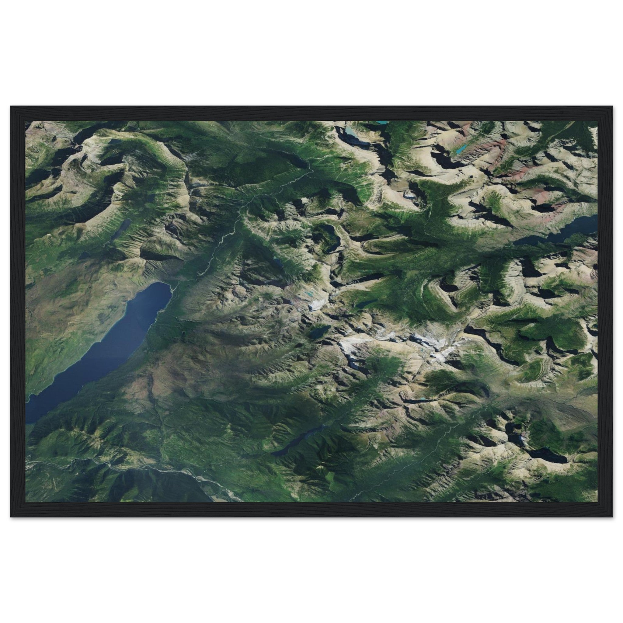 Glacier National Park Natural Earth Print - Ink And Atlas