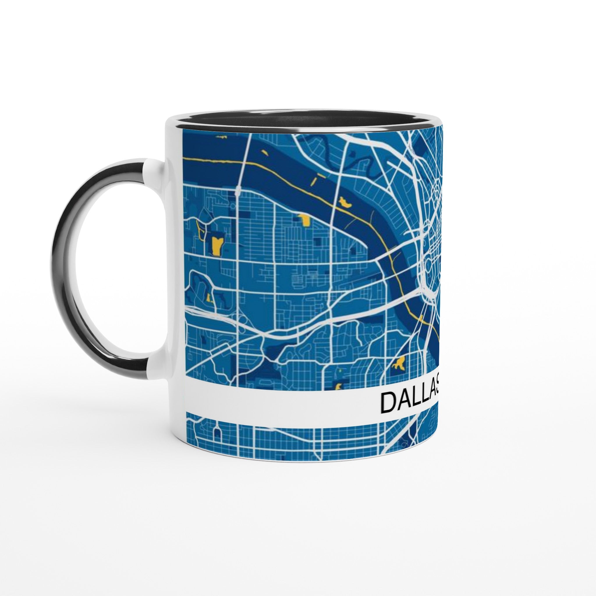 dallas modern city map mug 11oz