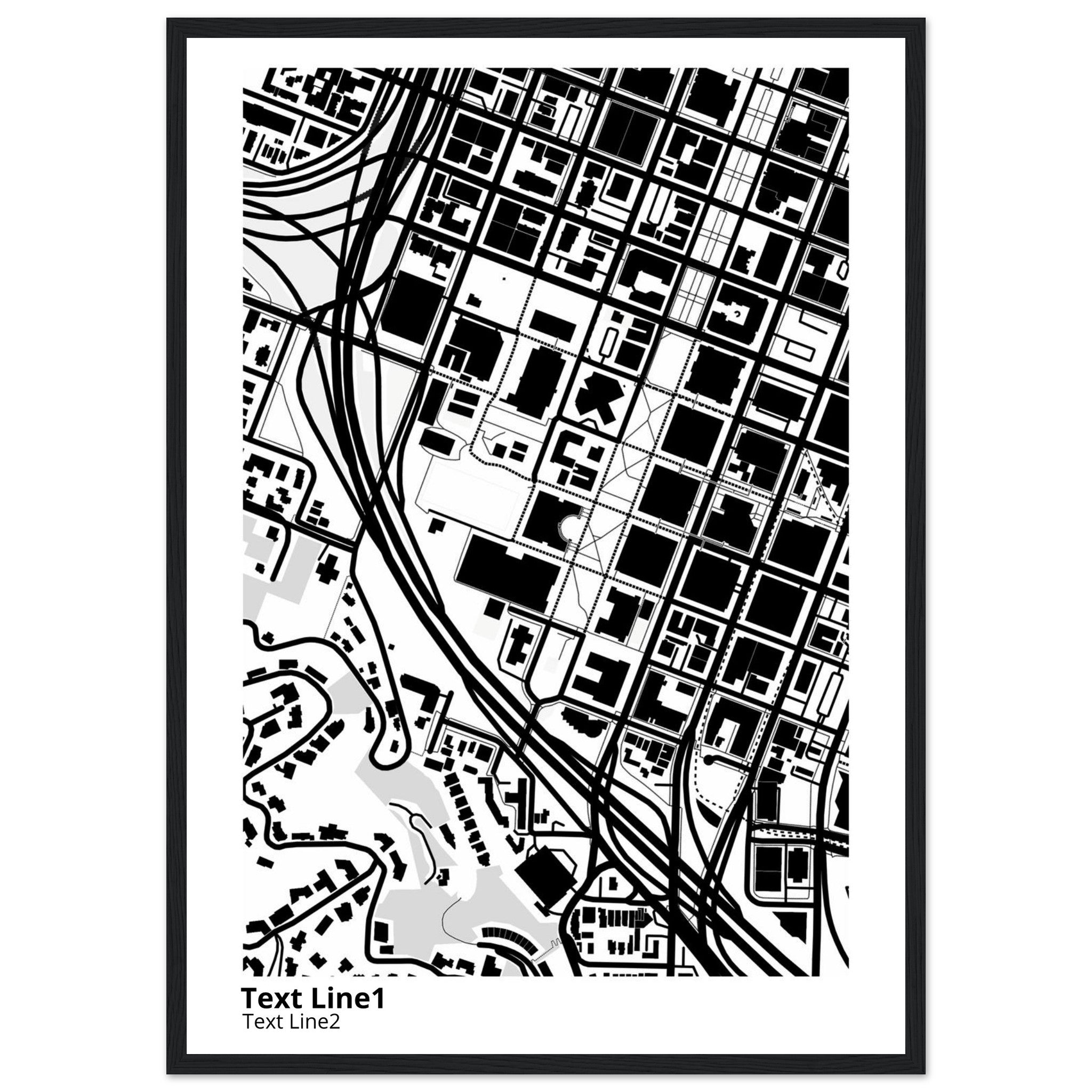 Portland State University Campus Map Poster | Graduation Gift - Ink And Atlas