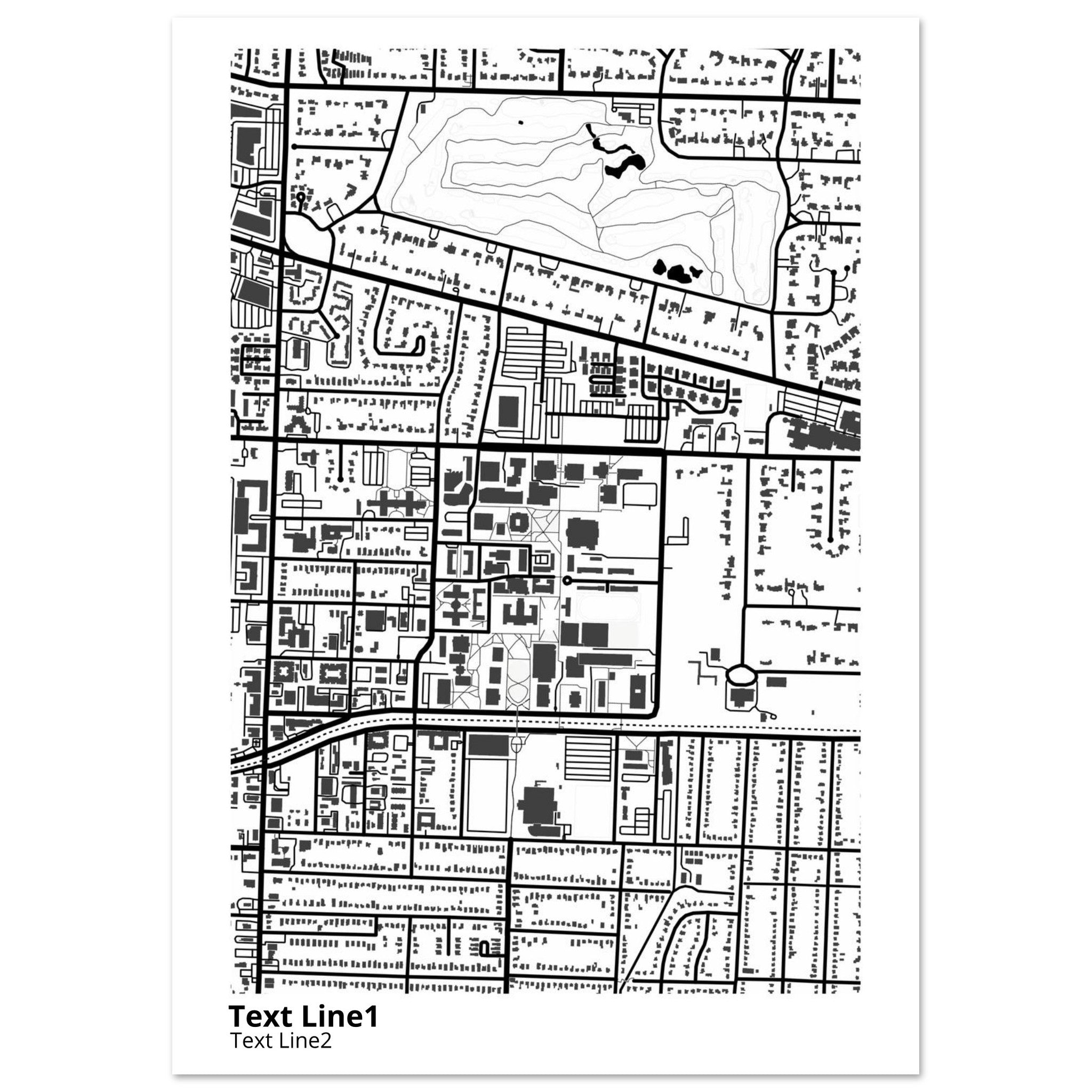 University of Memphis Tennessee Campus Map Poster | Graduation Gift - Ink And Atlas
