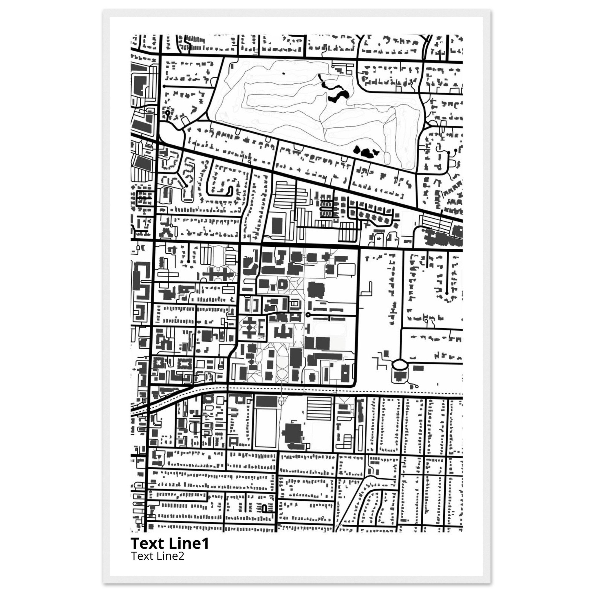 University of Memphis Tennessee Campus Map Poster | Graduation Gift - Ink And Atlas