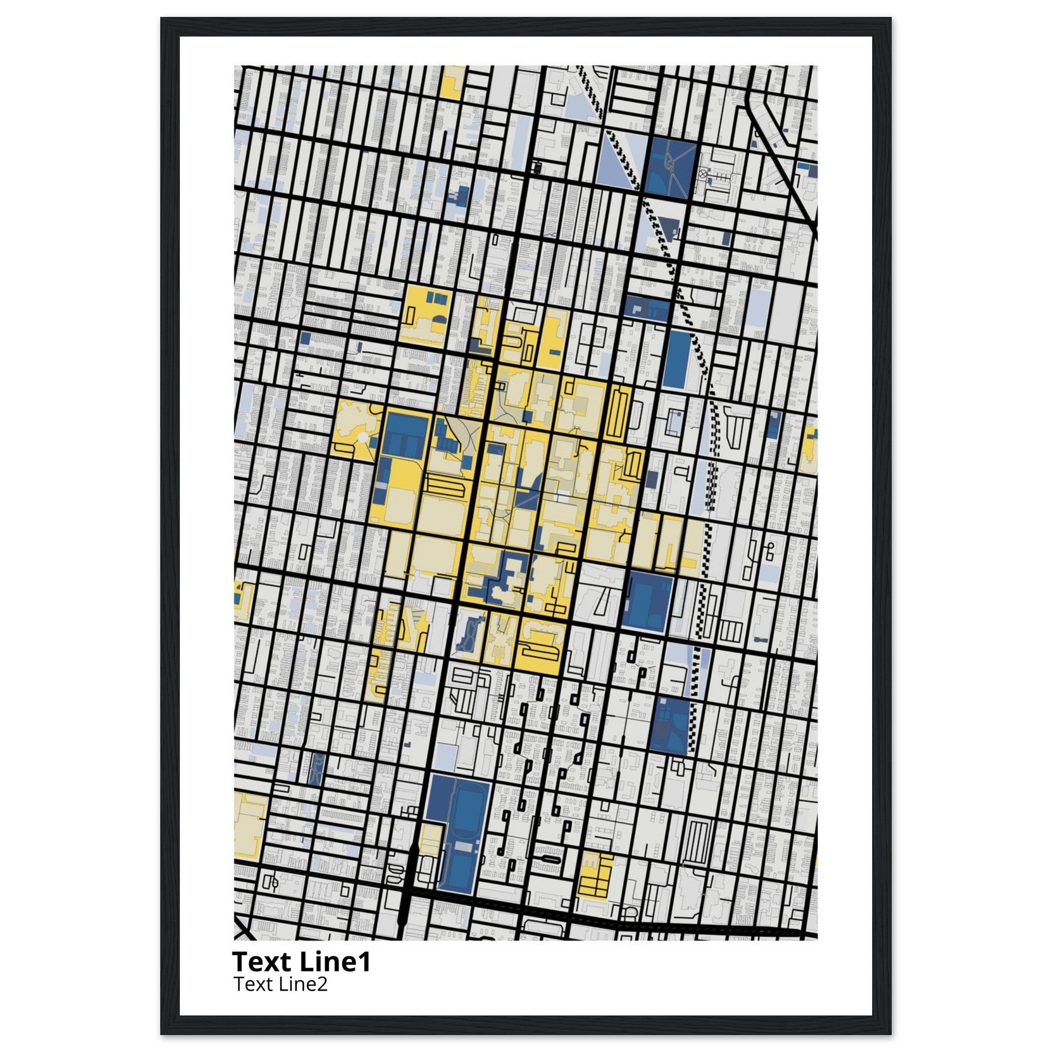 Temple University Pennsylvania Campus Map Poster | Graduation Gift - Ink And Atlas