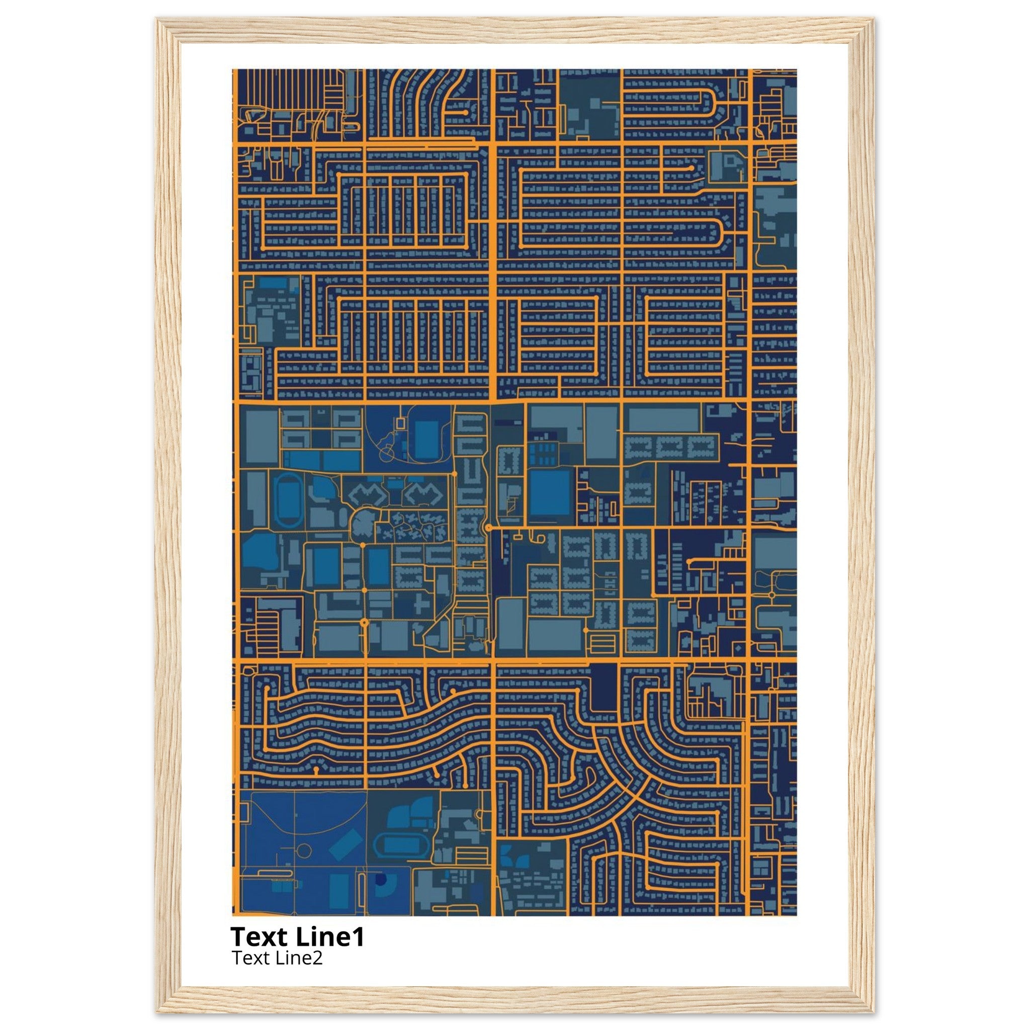 grand canyon university campus map poster