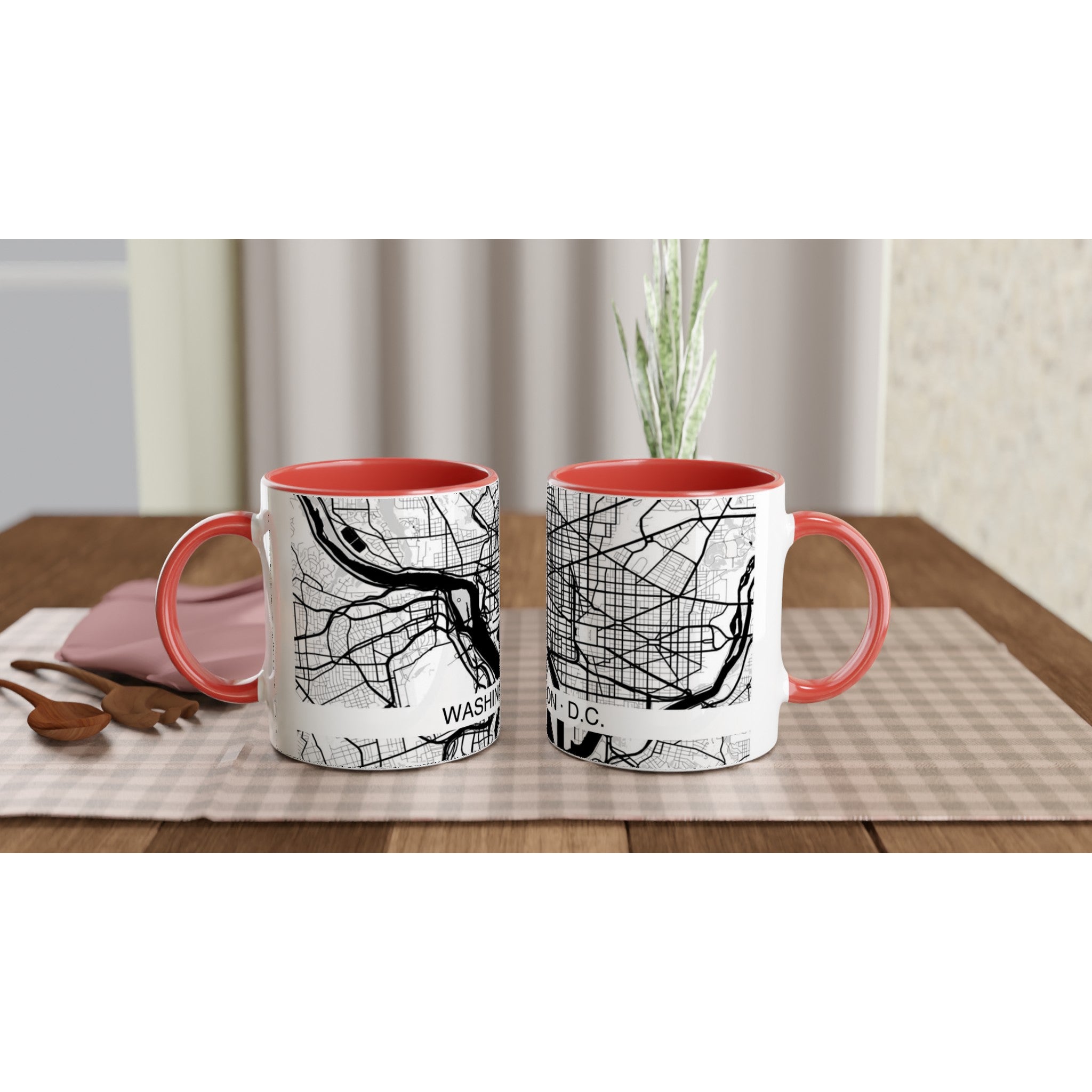Washington D.C. Modern City Map Mug (11oz) - Ink And Atlas