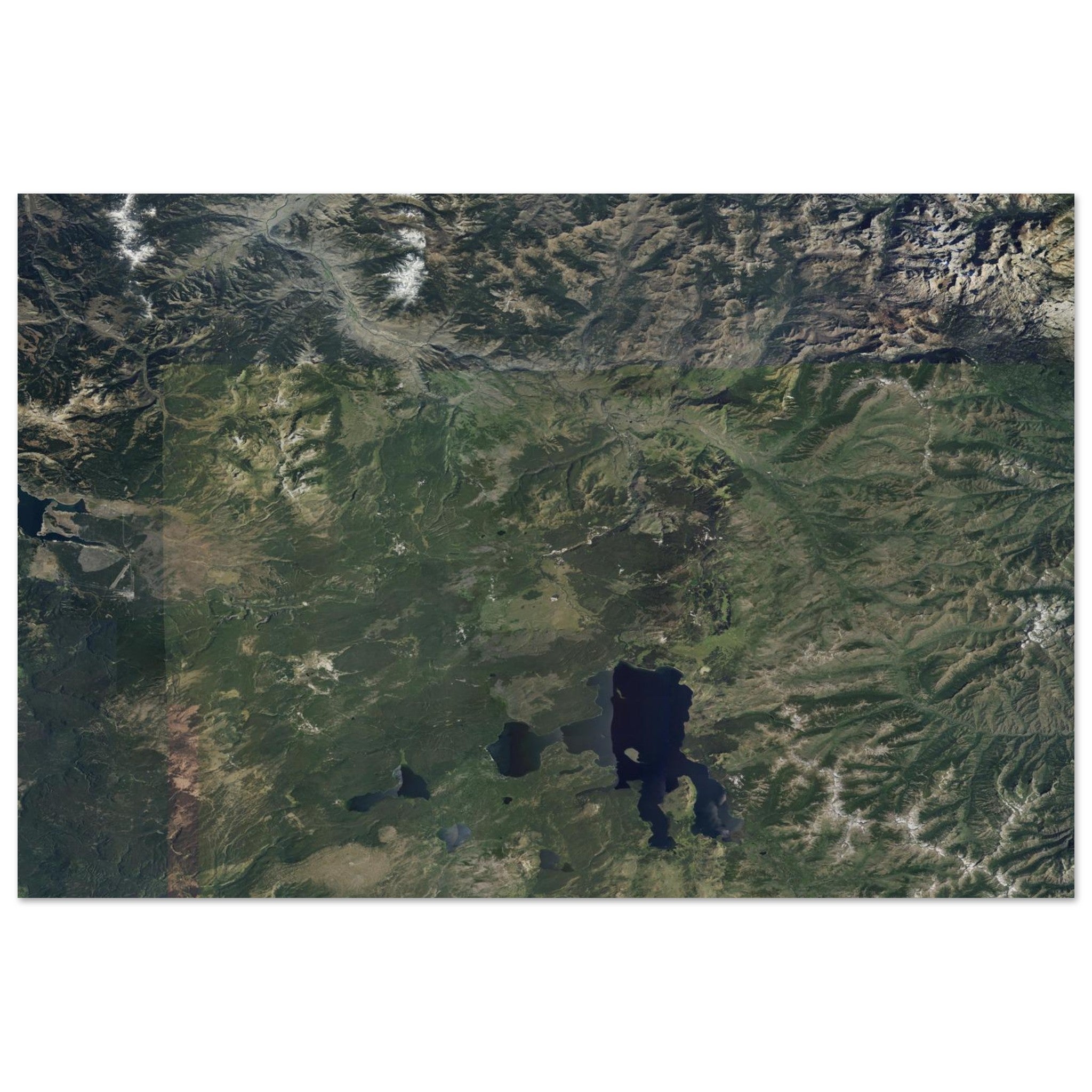 Yellowstone National Park Natural Earth Print - Ink And Atlas