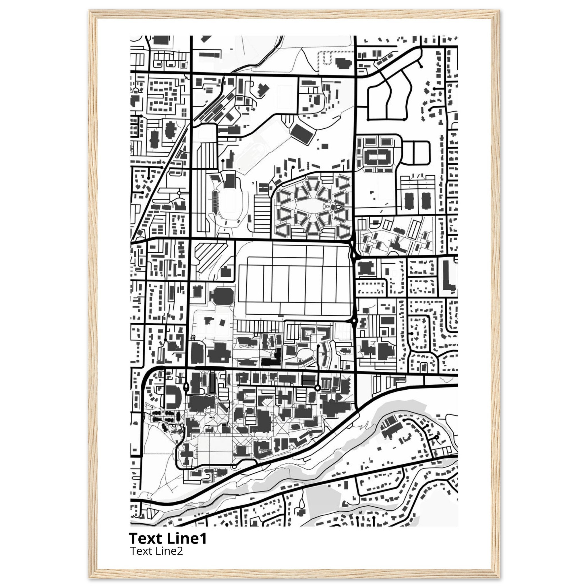 Utah State University Campus Map Poster | Graduation Gift - Ink And Atlas
