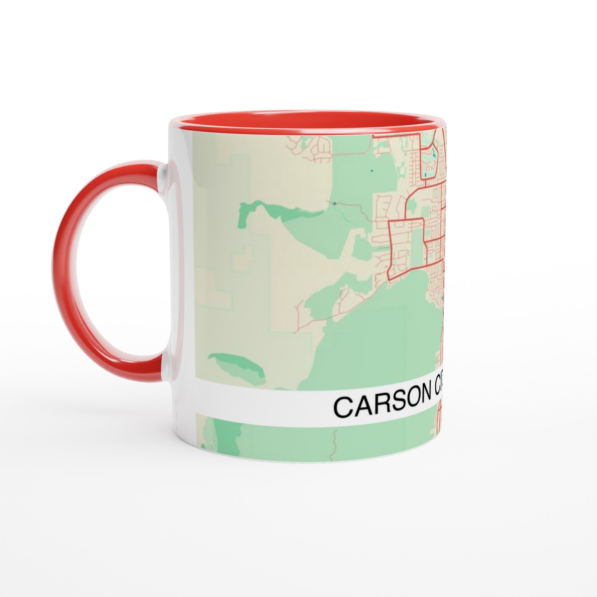 carson city modern city map mug 11oz