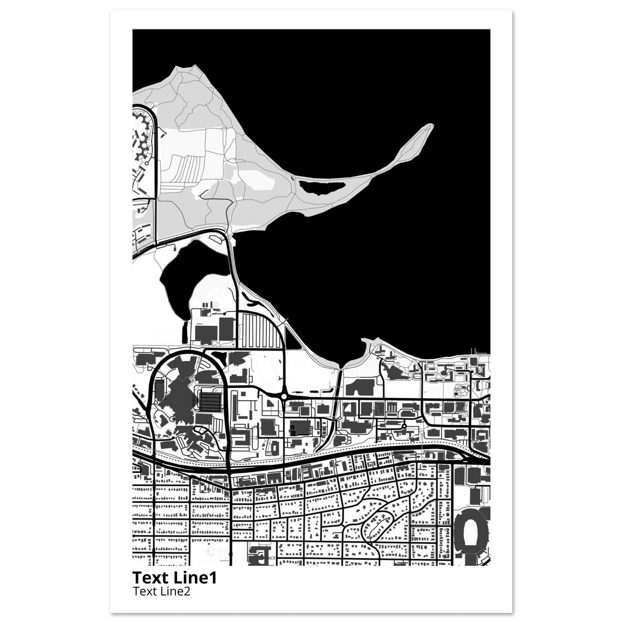 University of Wisconsin (Madison) Campus Map Poster | Graduation Gift - Ink And Atlas