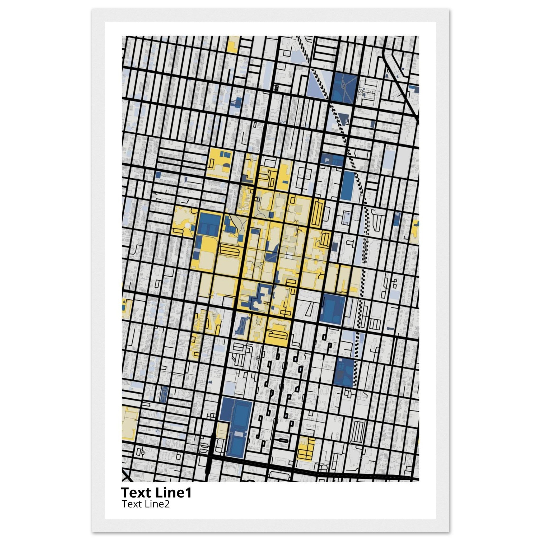 Temple University Pennsylvania Campus Map Poster | Graduation Gift - Ink And Atlas