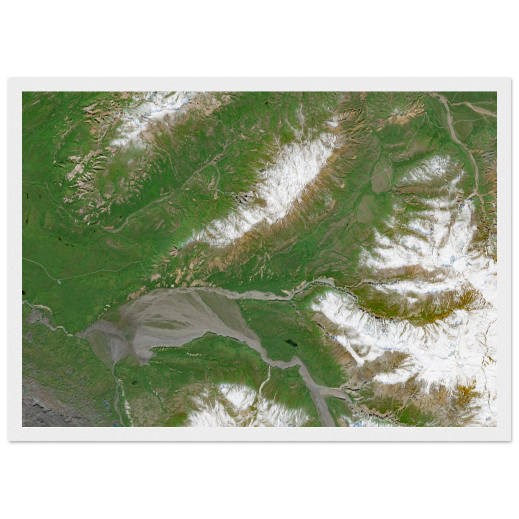 Denali National Park Natural Earth Print - Ink And Atlas