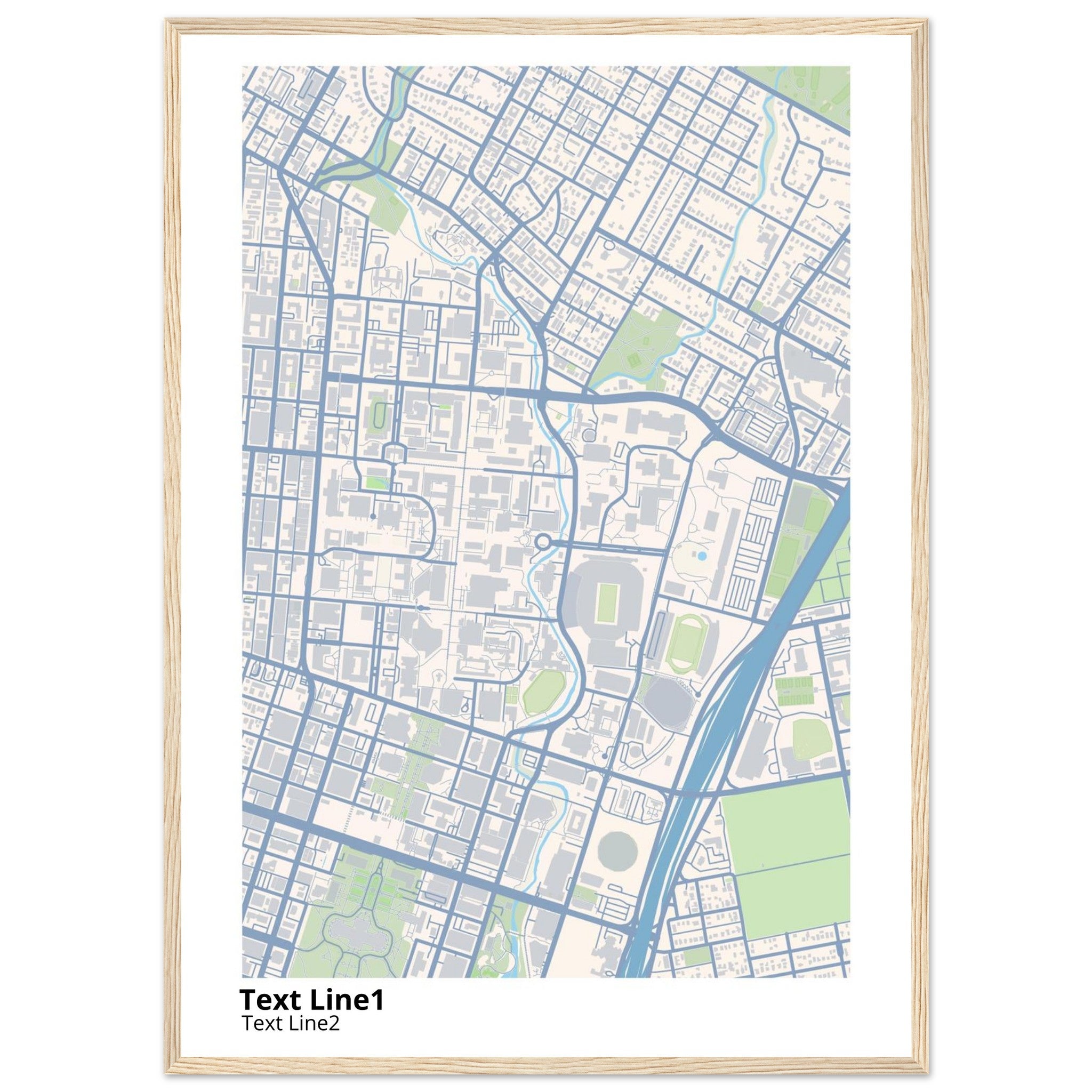 University of Texas at Austin Campus Map Poster | Graduation Gift - Ink And Atlas