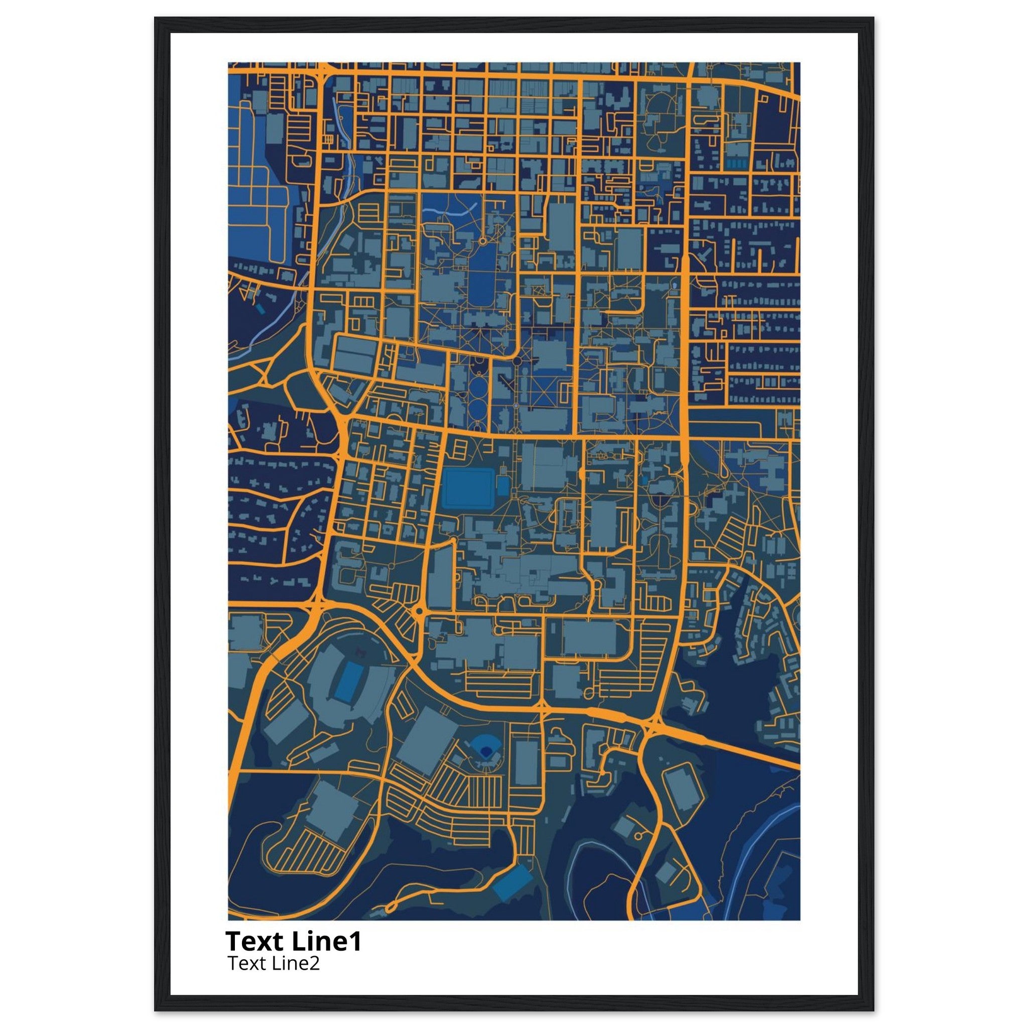 university of missouri columbia campus map poster