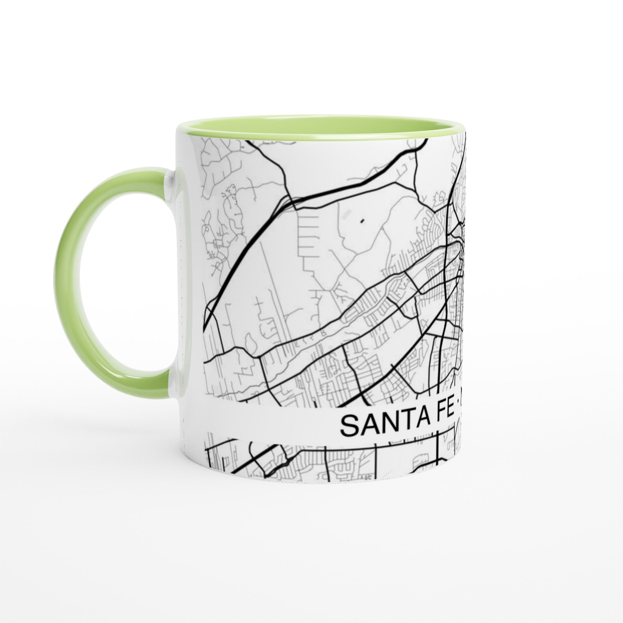 Santa Fe Modern City Map Mug (11oz) - Ink And Atlas
