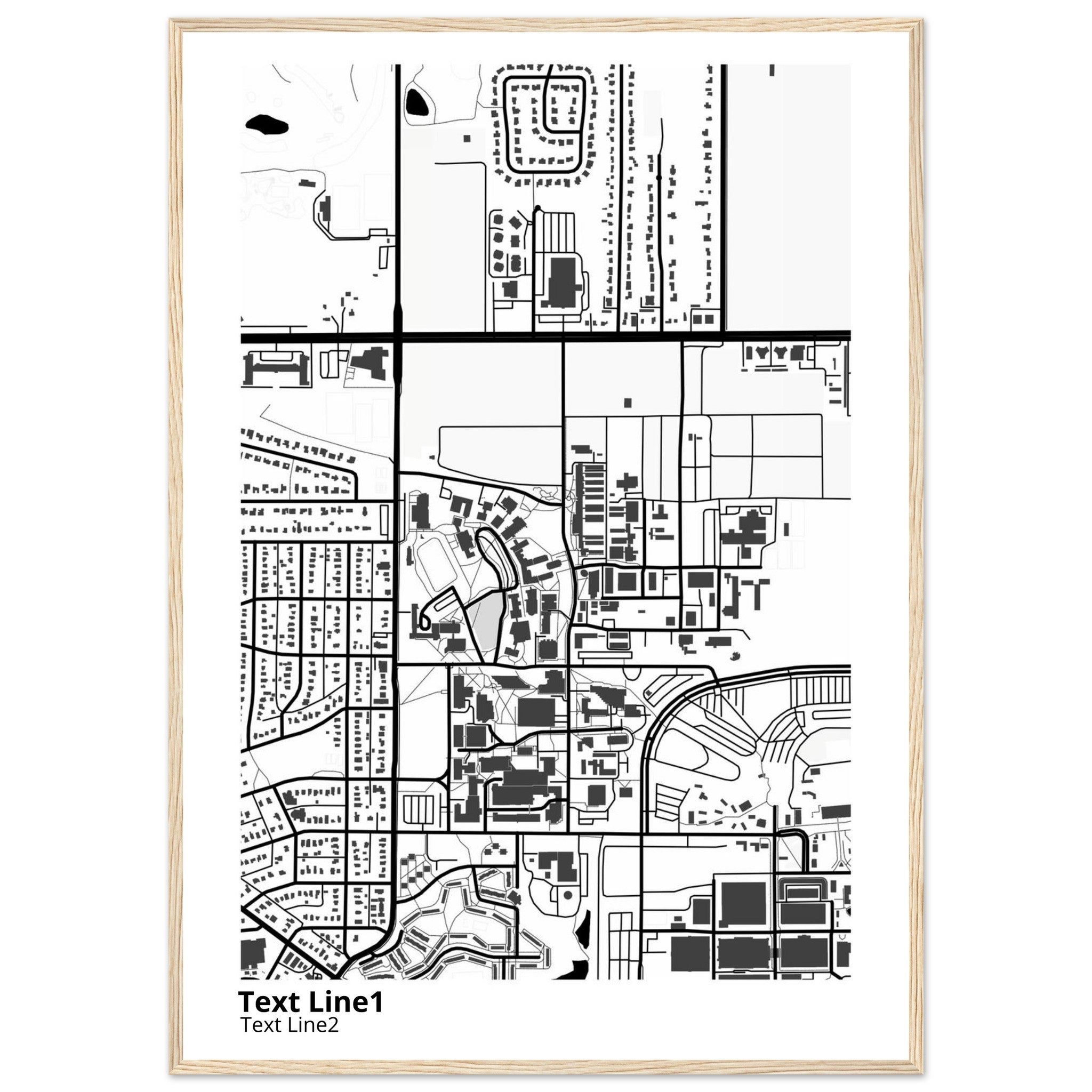 university of minnesota twin cities campus map poster