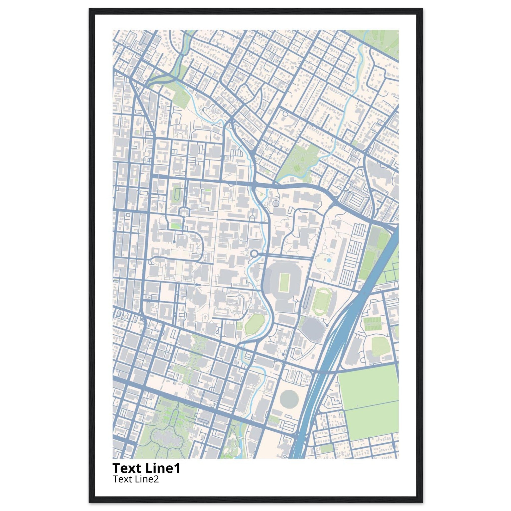 University of Texas at Austin Campus Map Poster | Graduation Gift - Ink And Atlas