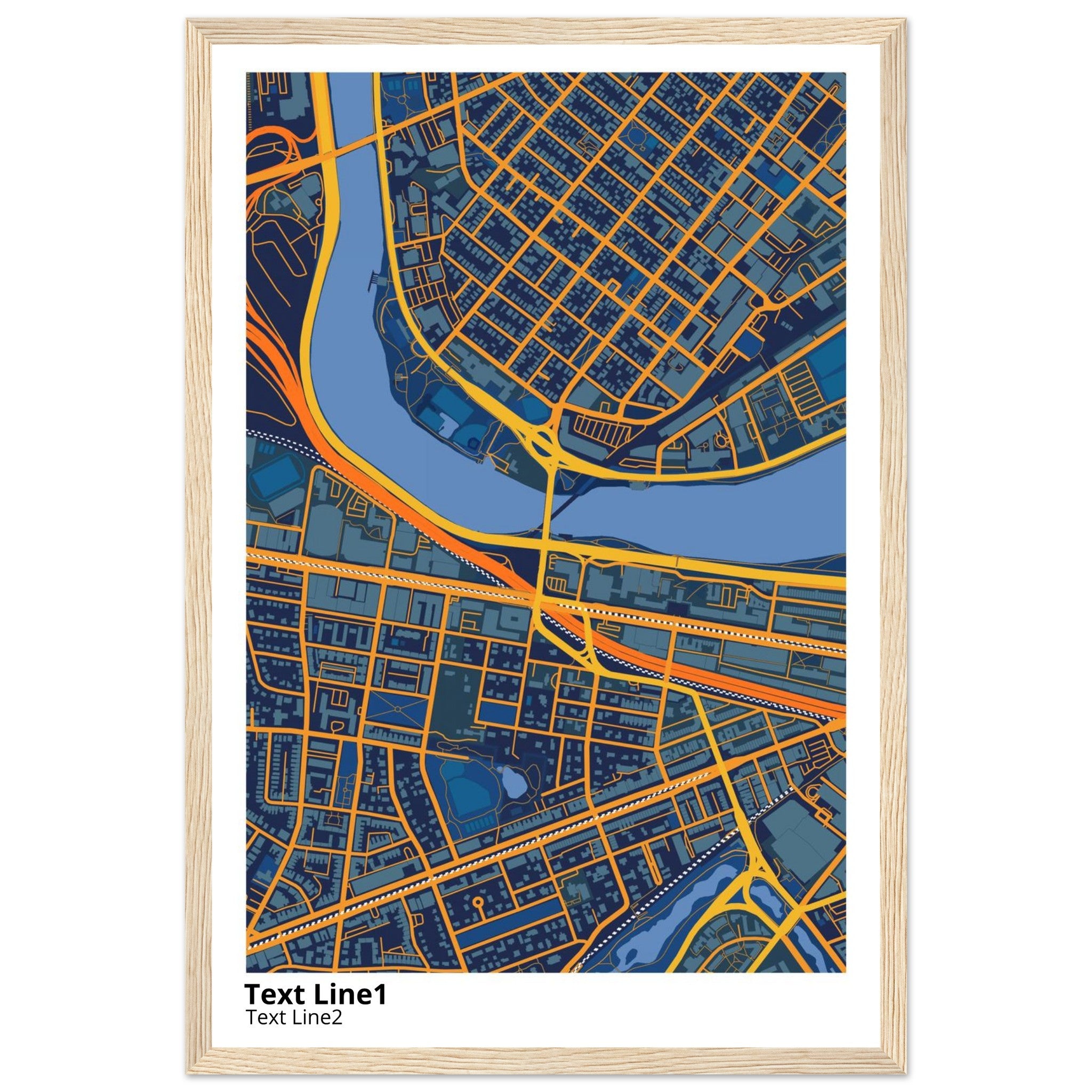 boston university campus map poster